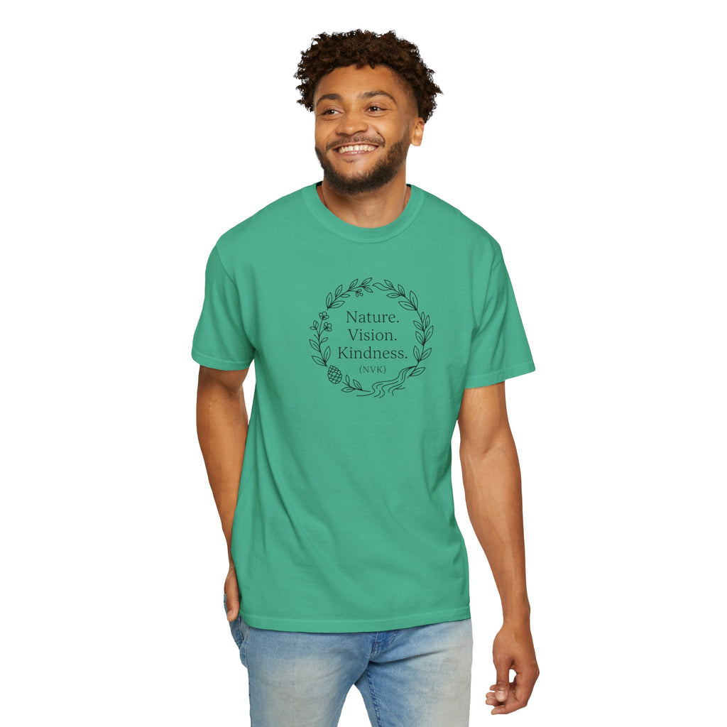 NVK NATURE VISION KINDNESS TEE™ — Floral Wreath Graphic