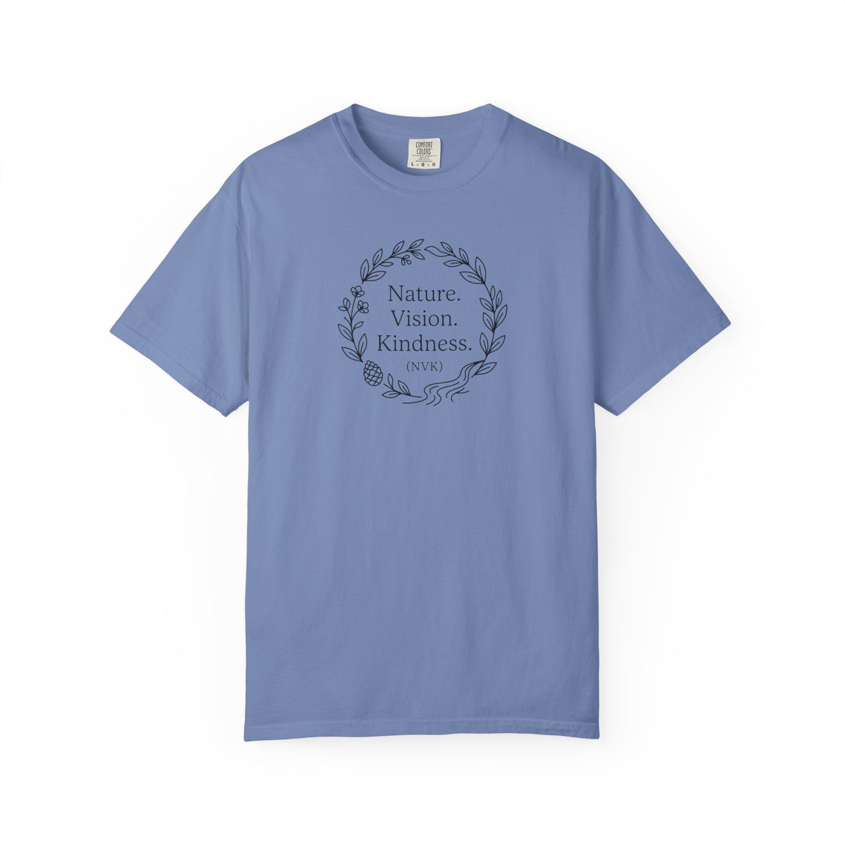 NVK NATURE VISION KINDNESS TEE™ — Floral Wreath Graphic