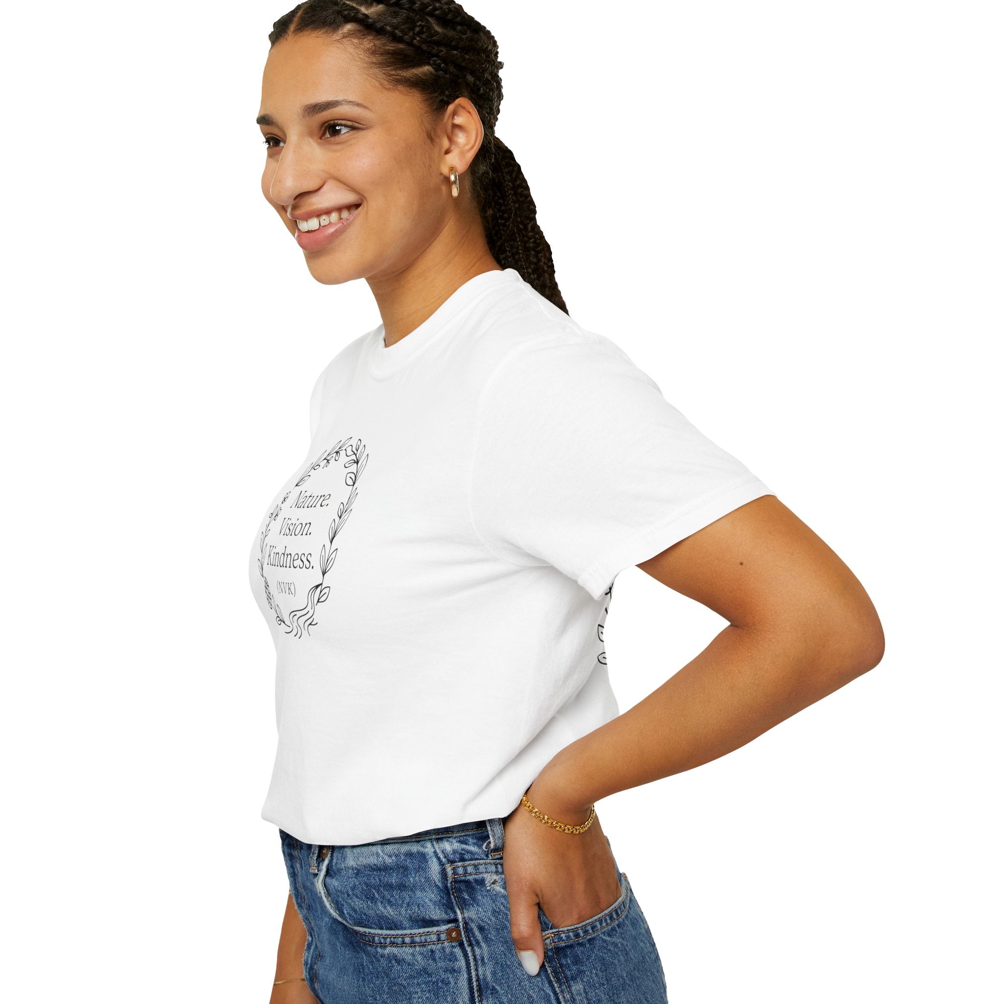 NVK NATURE VISION KINDNESS TEE™ — Floral Wreath Graphic