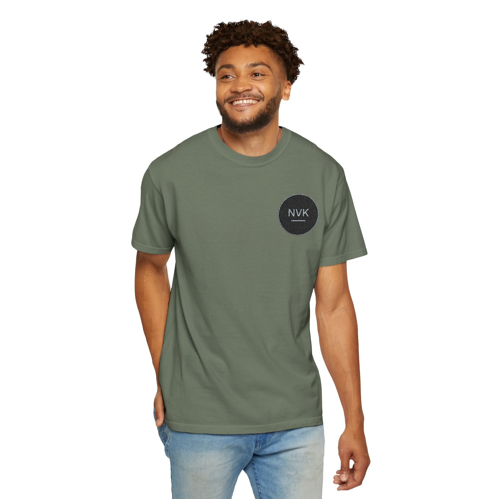 NVK MINIMAL LOGO TEE™ — Heavyweight Garment-Dyed Essential