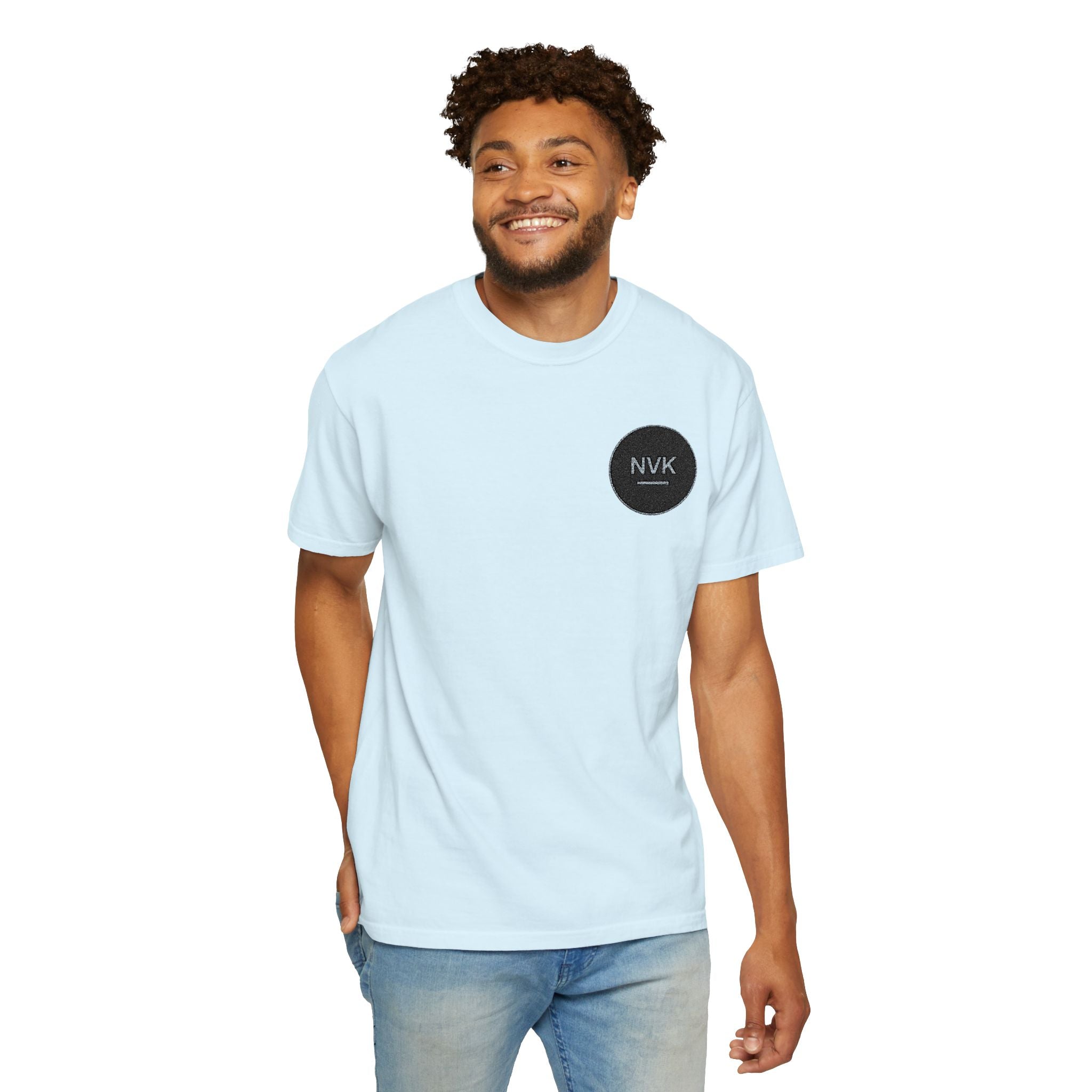 NVK MINIMAL LOGO TEE™ — Heavyweight Garment-Dyed Essential