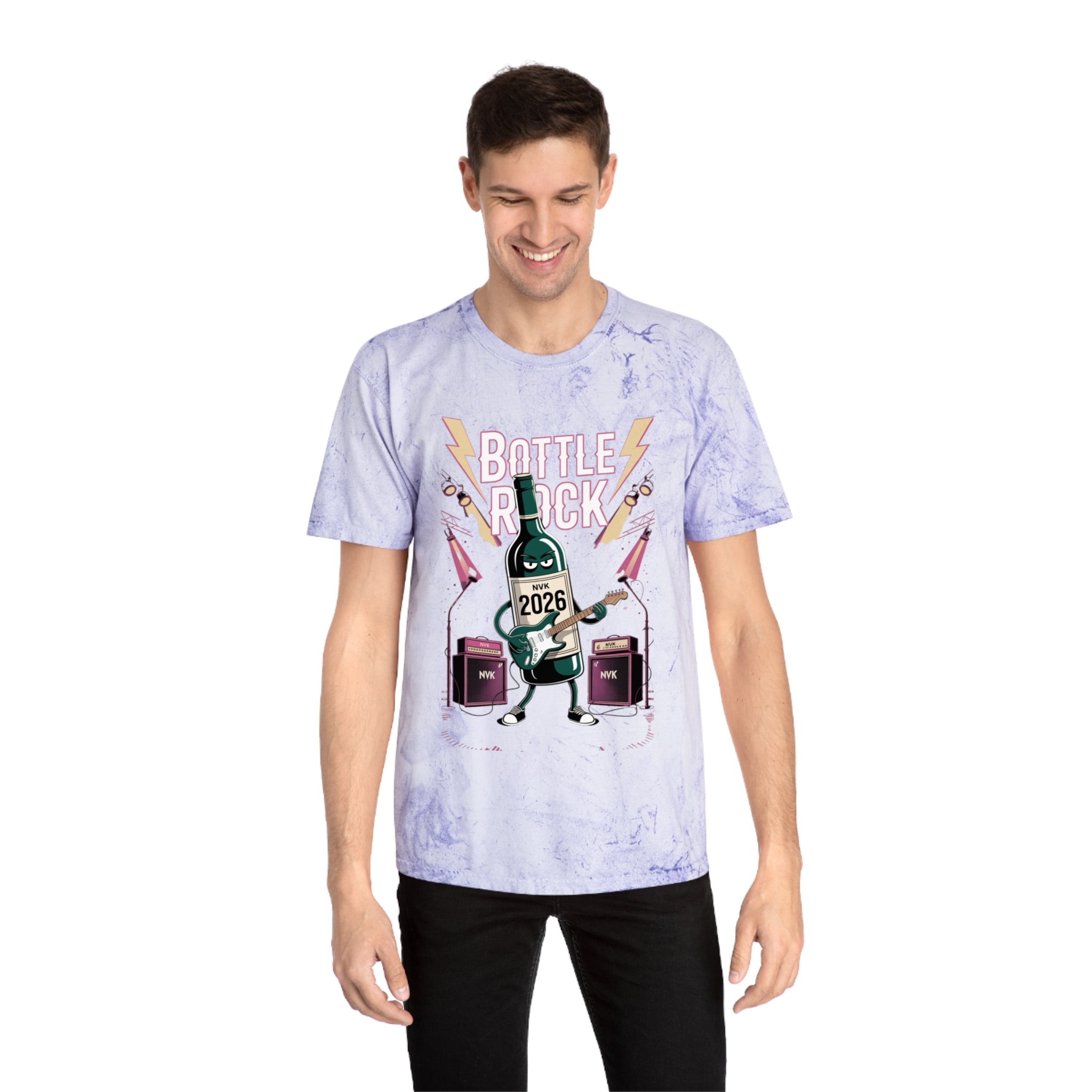 NVK BOTTLE ROCK TEE™ — Vintage Tie-Dye Graphic