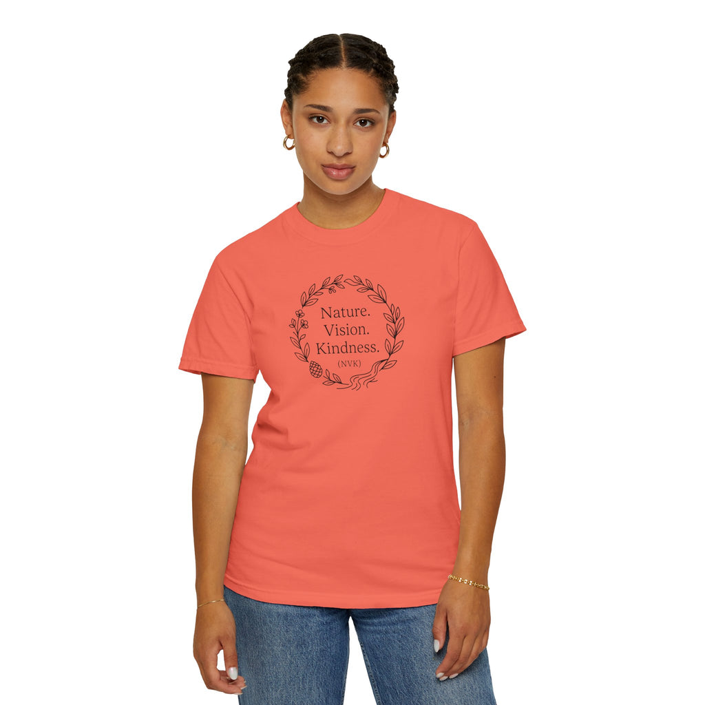 NVK NATURE VISION KINDNESS TEE™ — Floral Wreath Graphic