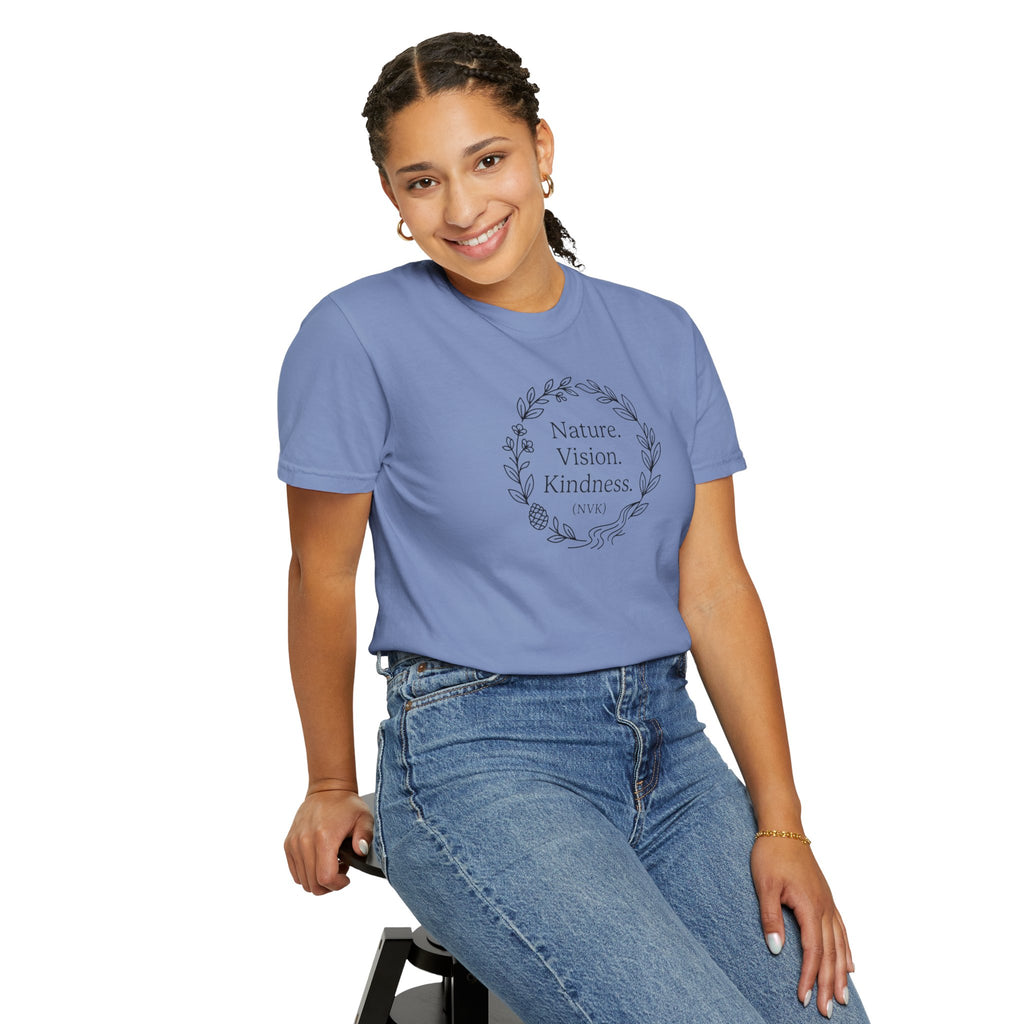NVK NATURE VISION KINDNESS TEE™ — Floral Wreath Graphic
