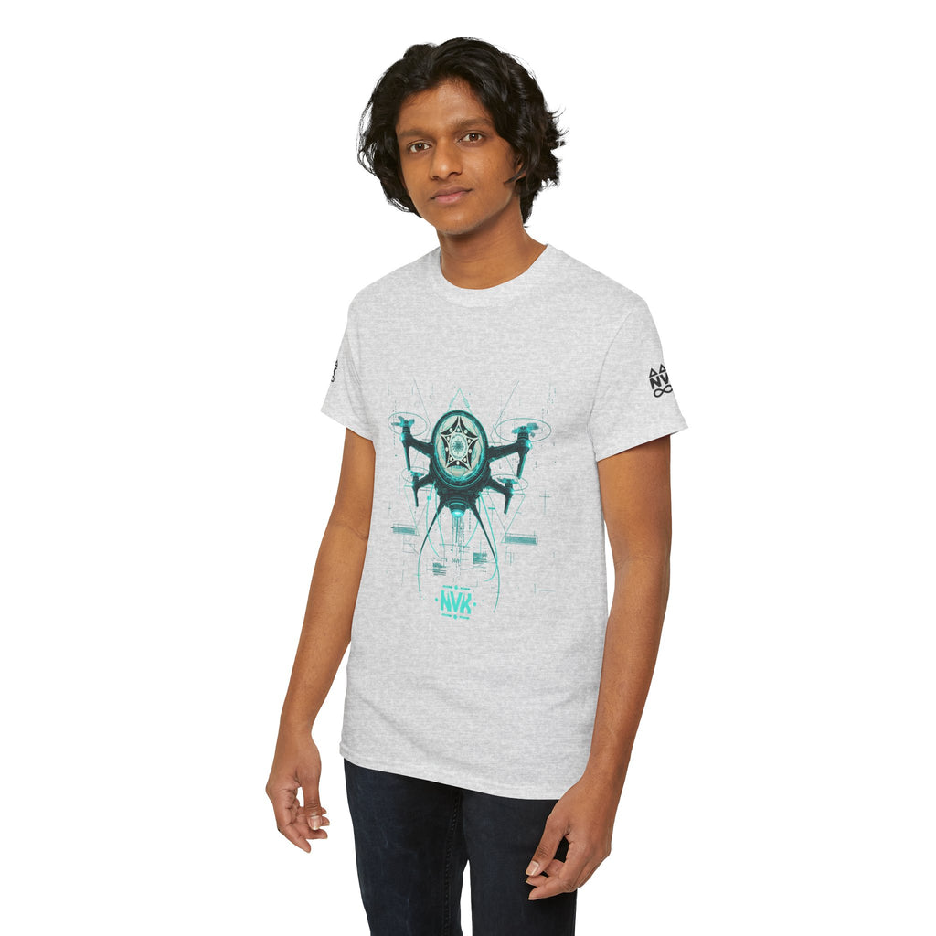 NVK ALIEN DRONE EMBLEM TEE™ — Futuristic Tech Graphic