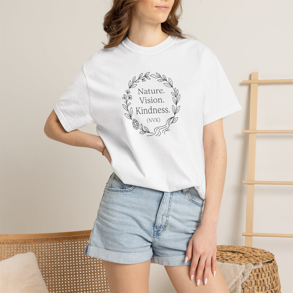 NVK NATURE VISION KINDNESS TEE™ — Floral Wreath Graphic