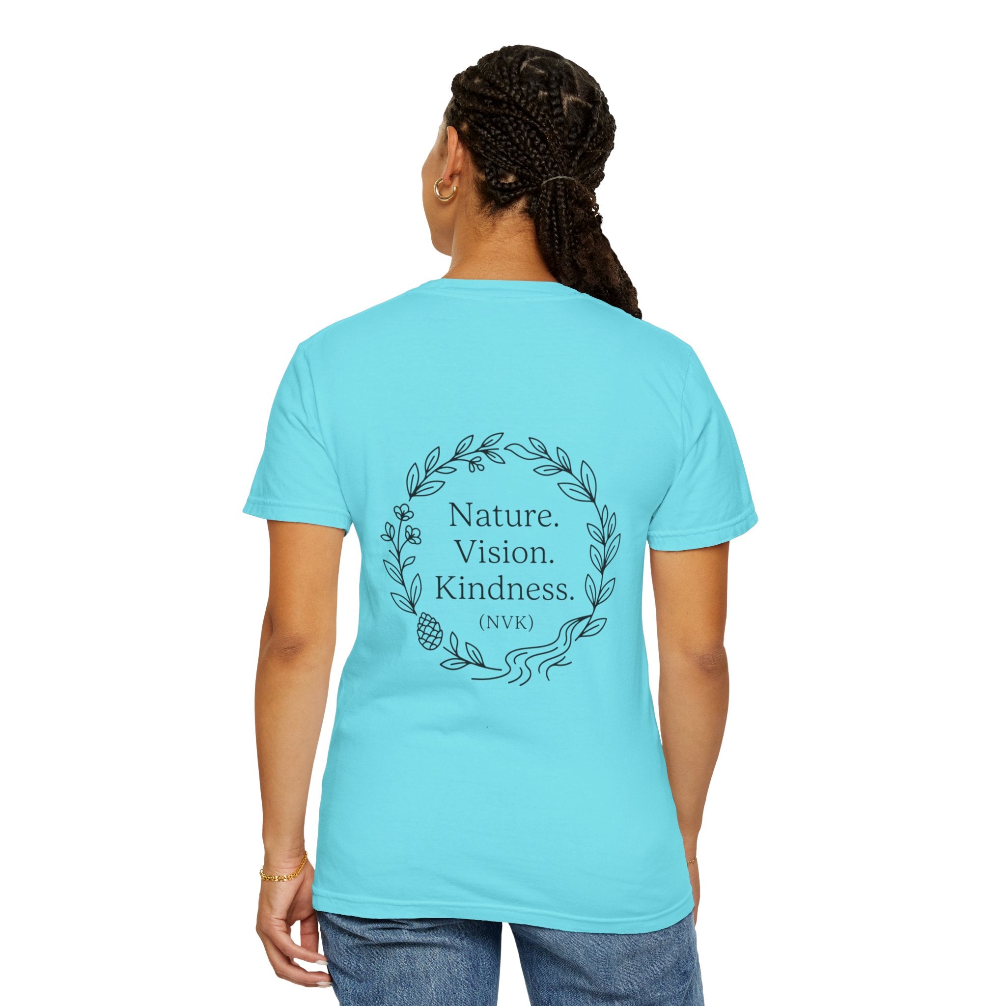 NVK NATURE VISION KINDNESS TEE™ — Floral Wreath Graphic