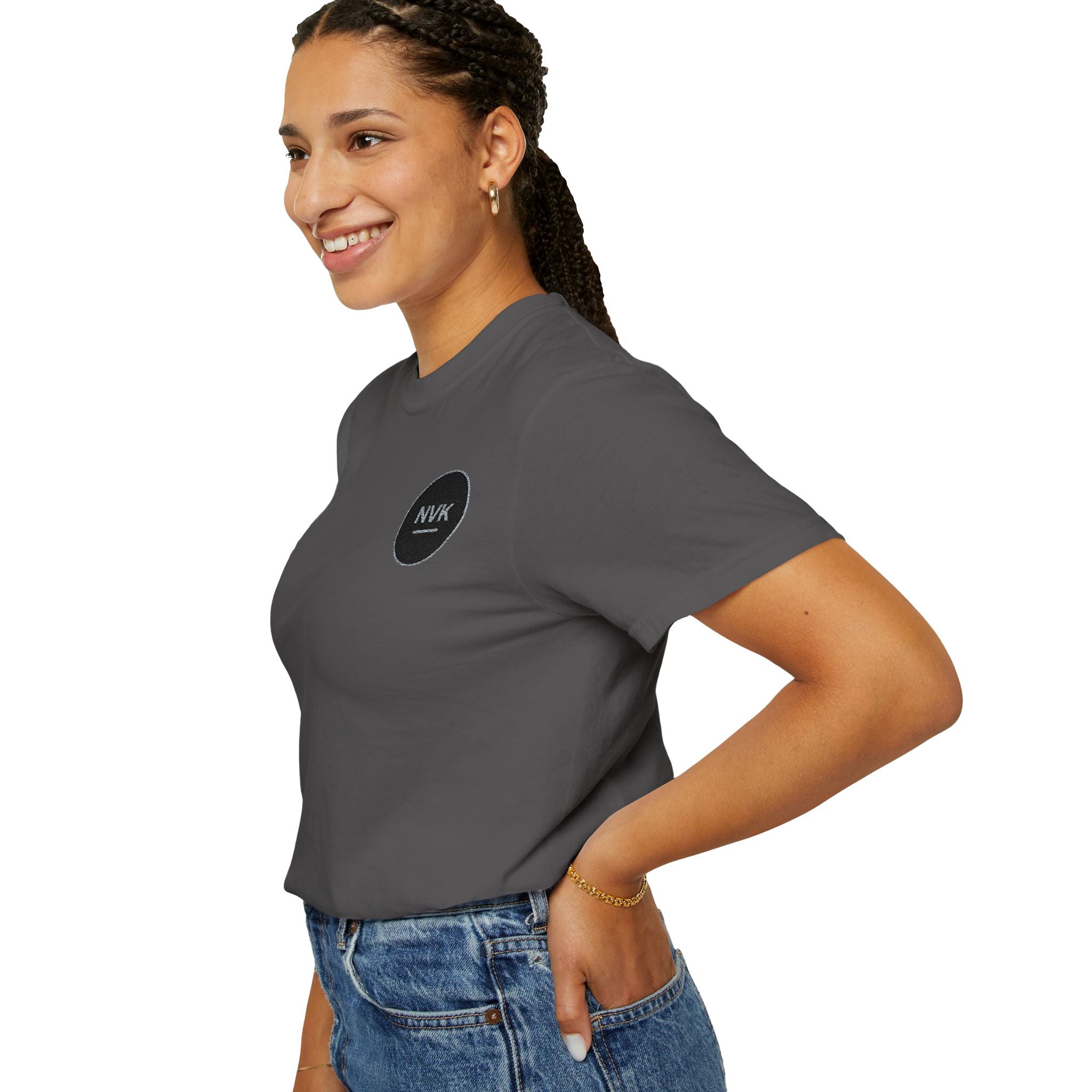 NVK MINIMAL LOGO TEE™ — Heavyweight Garment-Dyed Essential