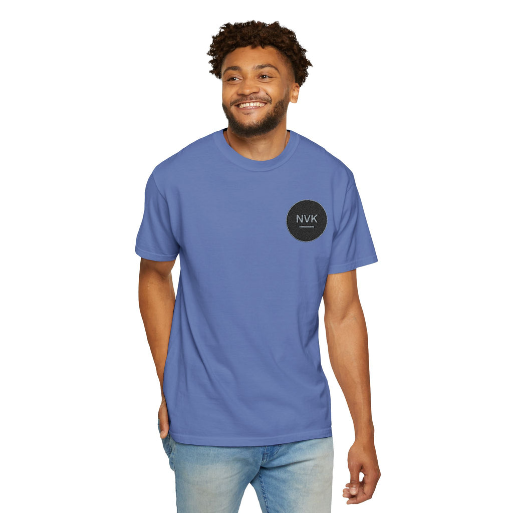 NVK MINIMAL LOGO TEE™ — Heavyweight Garment-Dyed Essential