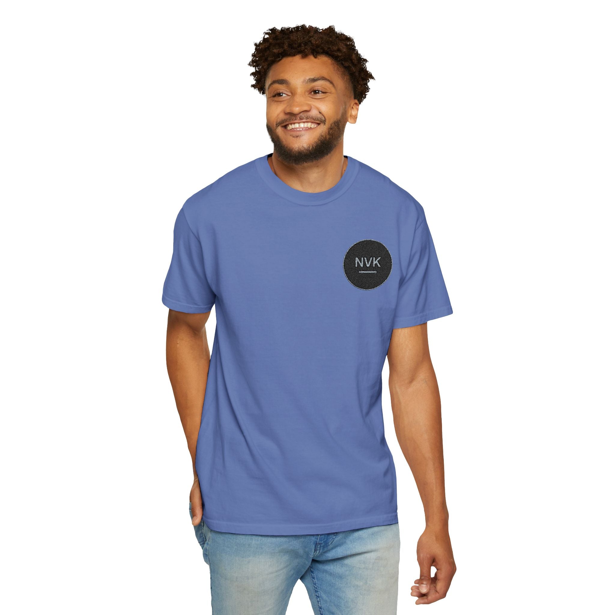 NVK MINIMAL LOGO TEE™ — Heavyweight Garment-Dyed Essential
