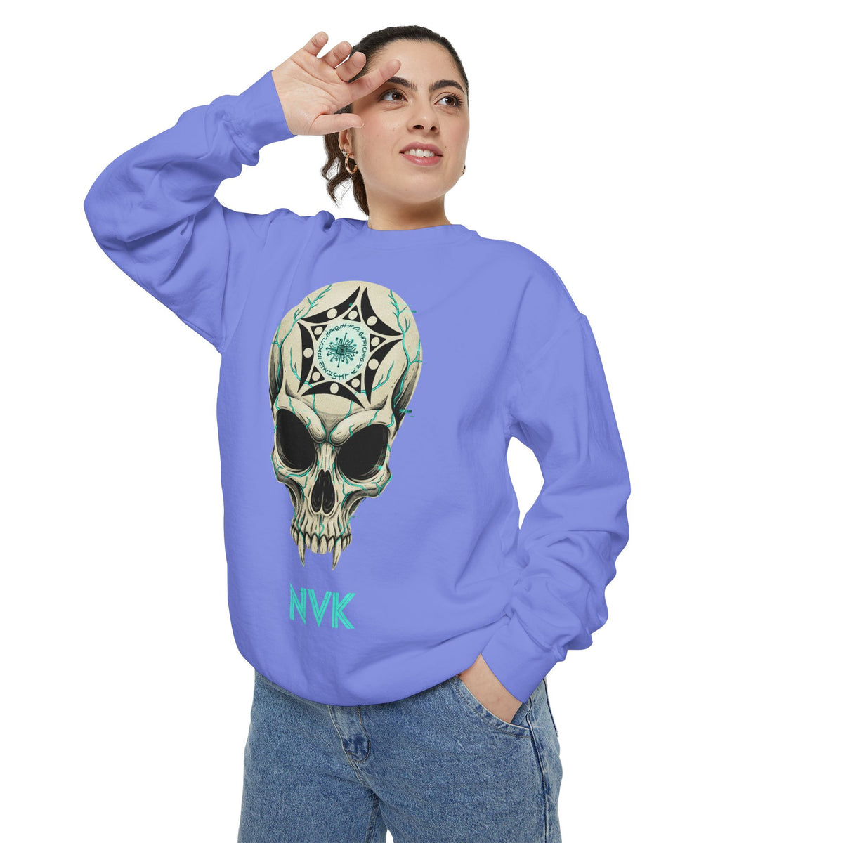 NVK BUGA SPHERE SKULL SWEATSHIRT™ — Graphic Crewneck