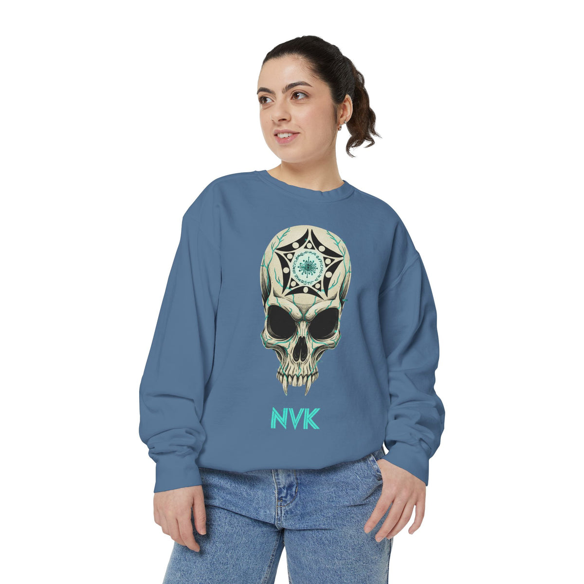 NVK BUGA SPHERE SKULL SWEATSHIRT™ — Graphic Crewneck