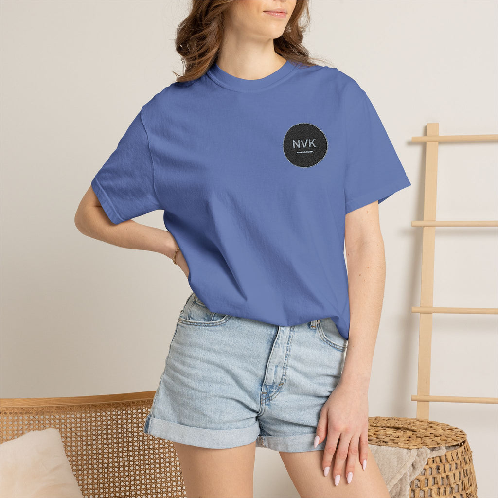 NVK MINIMAL LOGO TEE™ — Heavyweight Garment-Dyed Essential