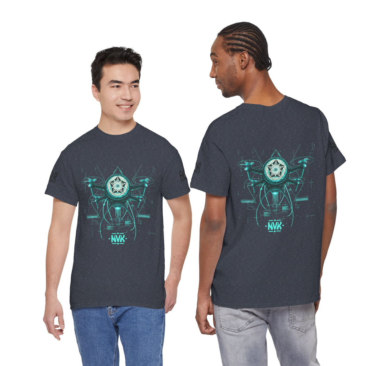 NVK ALIEN DRONE EMBLEM TEE™ — Futuristic Tech Graphic
