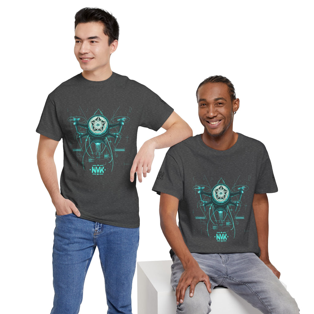 NVK ALIEN DRONE EMBLEM TEE™ — Futuristic Tech Graphic