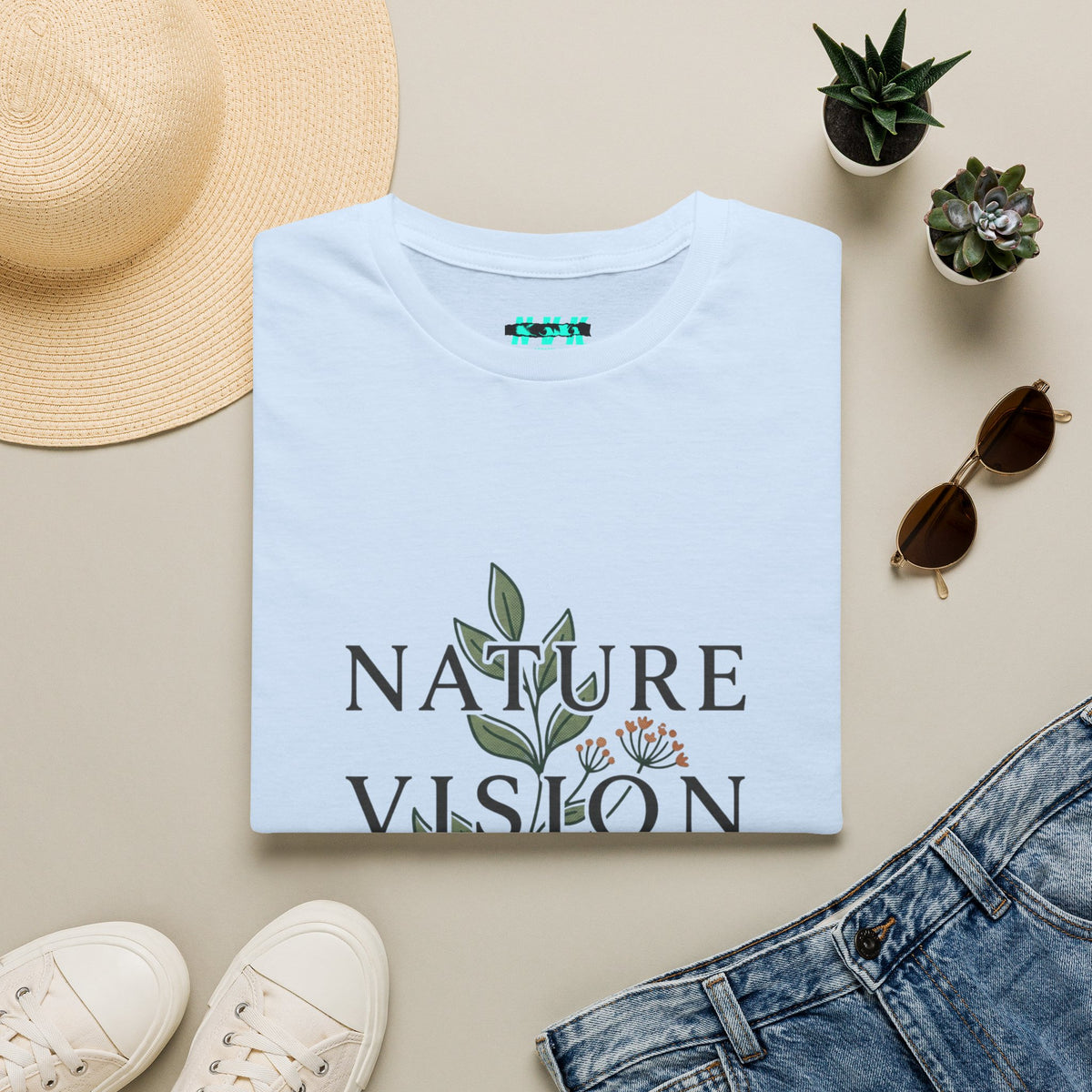 NVK NATURE VISION TEE™ — Botanical Graphic, Everyday Wear