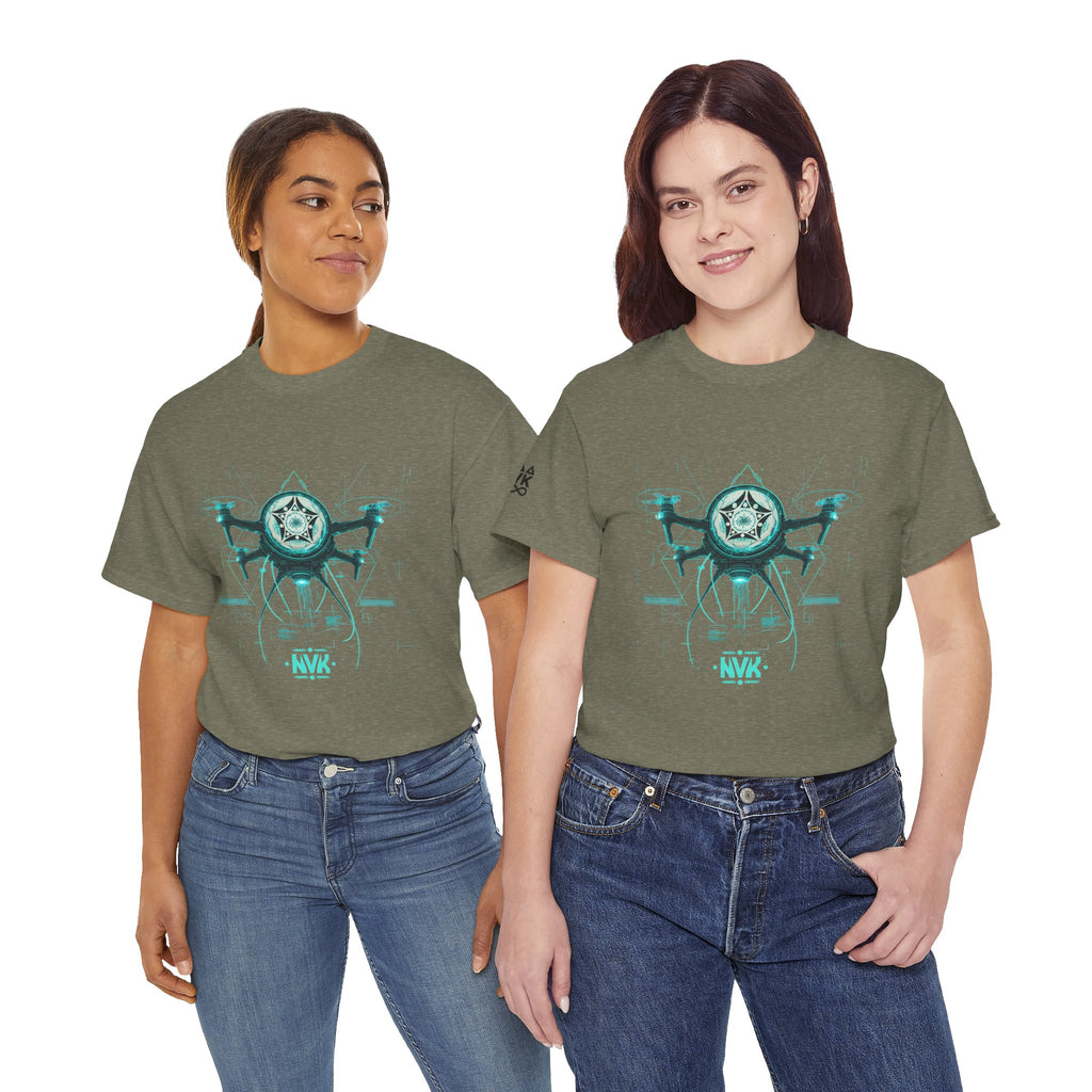 NVK ALIEN DRONE EMBLEM TEE™ — Futuristic Tech Graphic