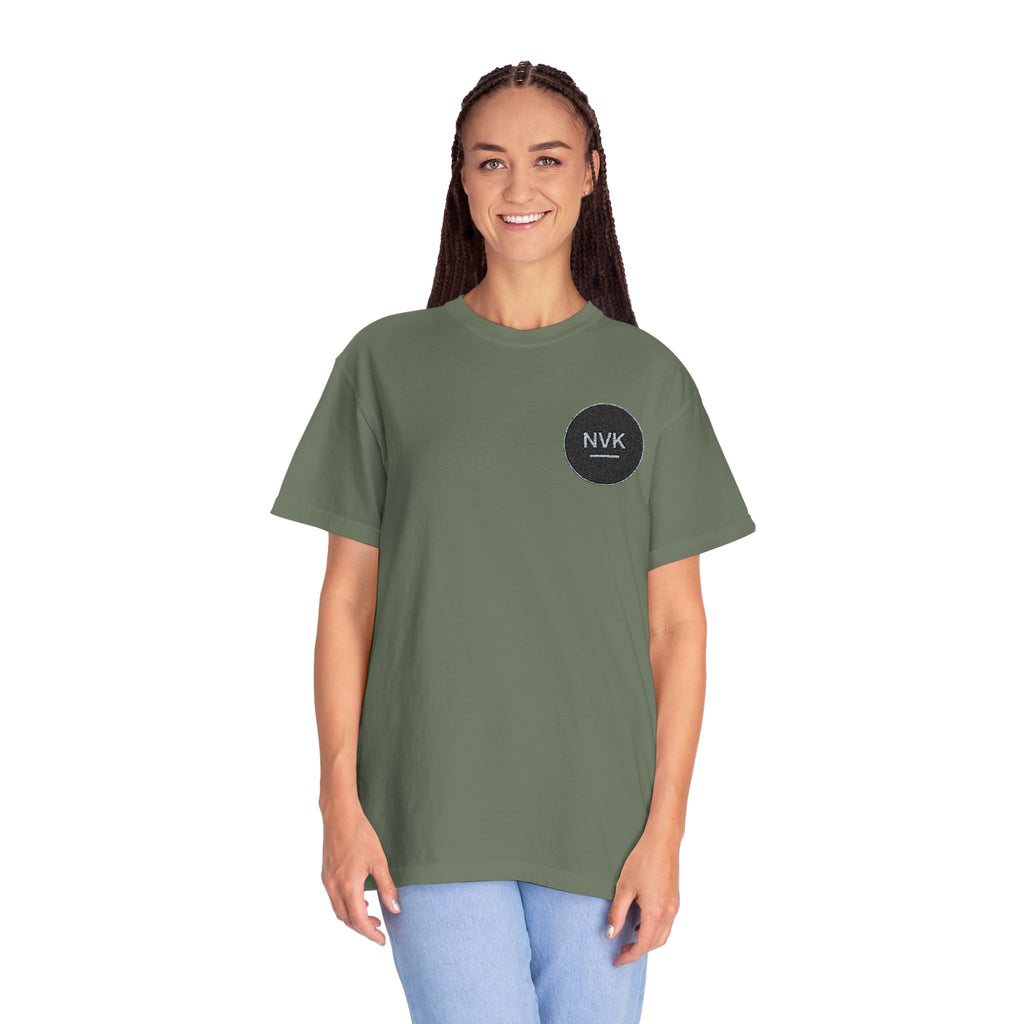 NVK MINIMAL LOGO TEE™ — Heavyweight Garment-Dyed Essential