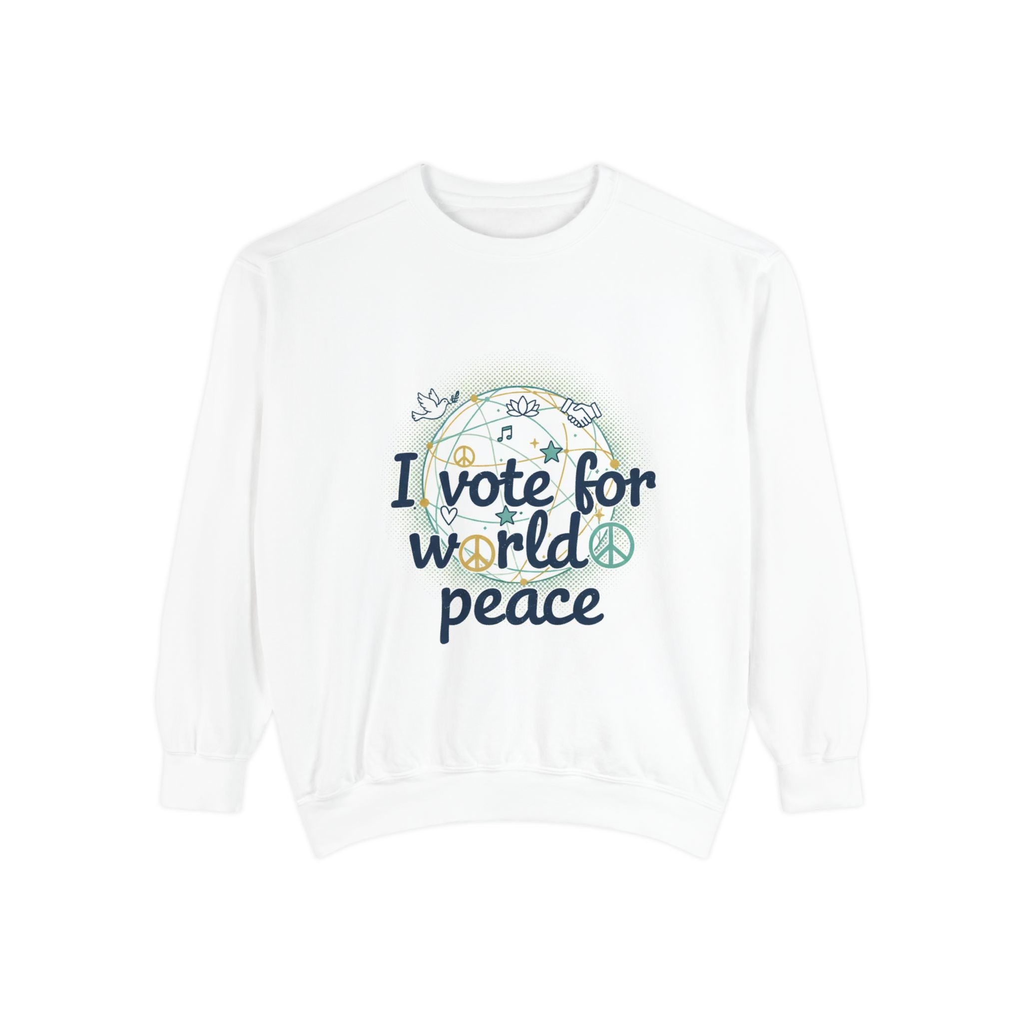 NVK WORLD PEACE SWEATSHIRT™ — Embroidered Unisex Crewneck