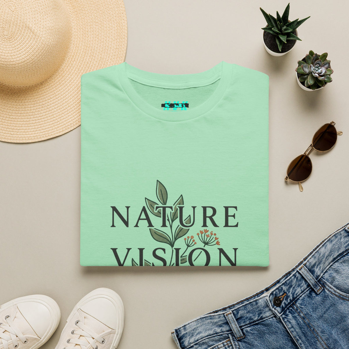 NVK NATURE VISION TEE™ — Botanical Graphic, Everyday Wear