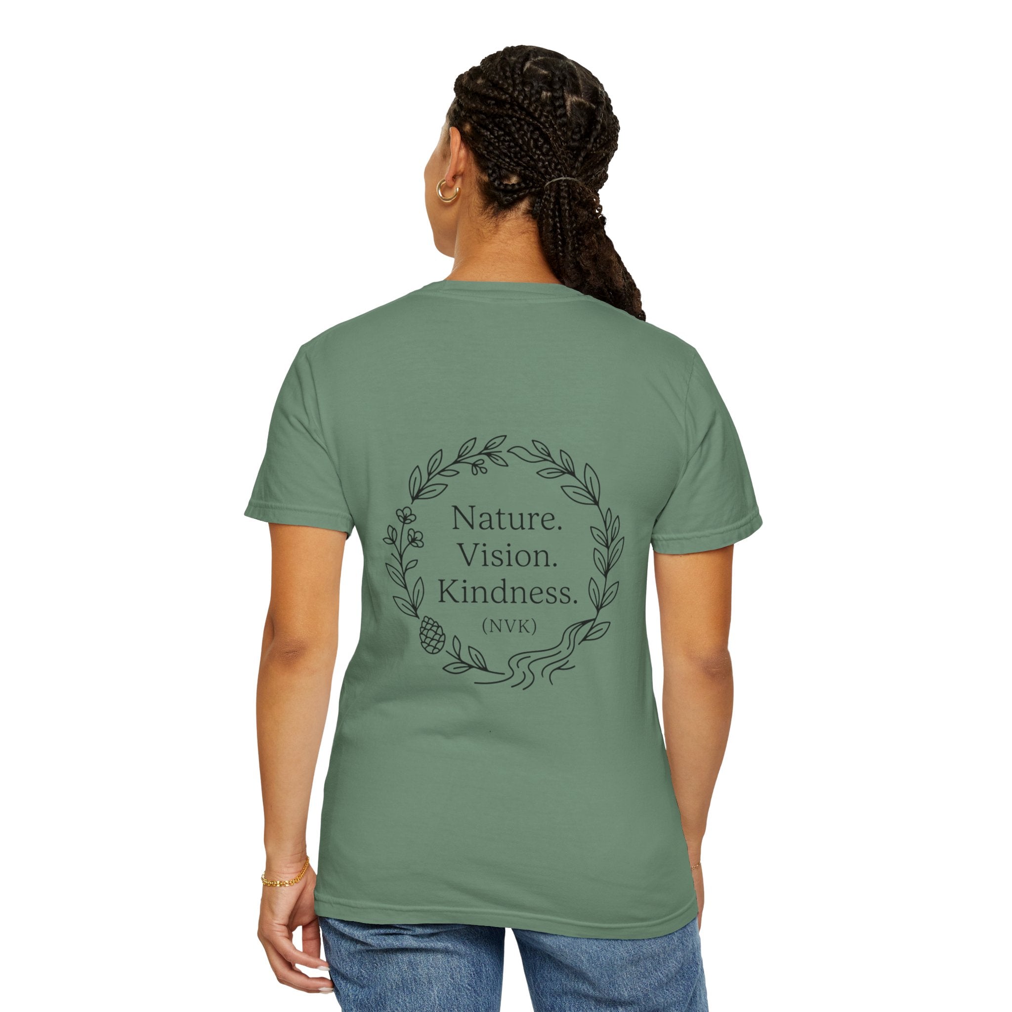 NVK NATURE VISION KINDNESS TEE™ — Floral Wreath Graphic