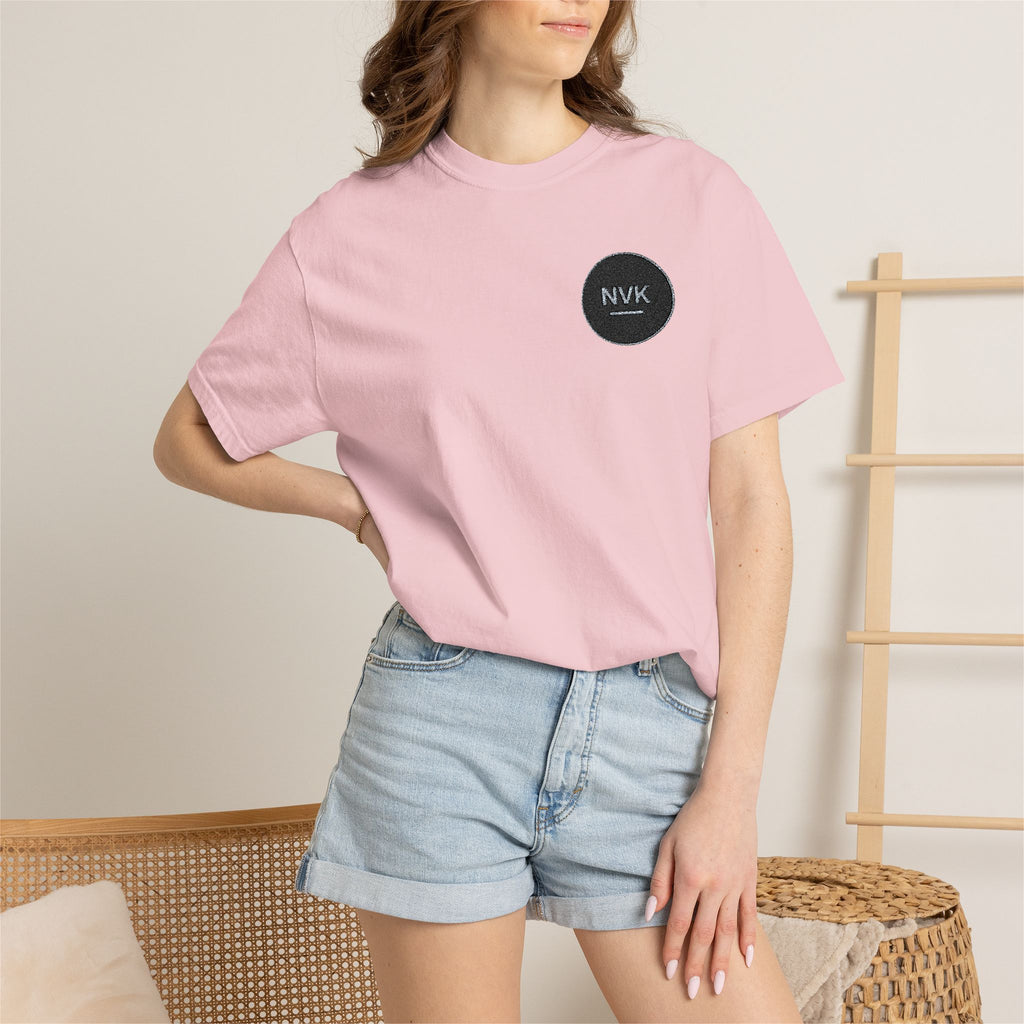 NVK MINIMAL LOGO TEE™ — Heavyweight Garment-Dyed Essential