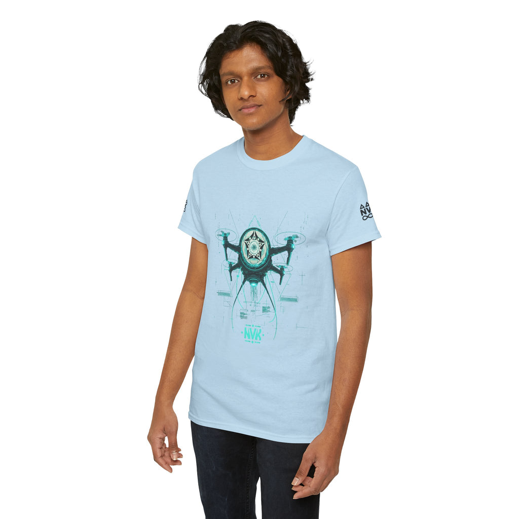 NVK ALIEN DRONE EMBLEM TEE™ — Futuristic Tech Graphic