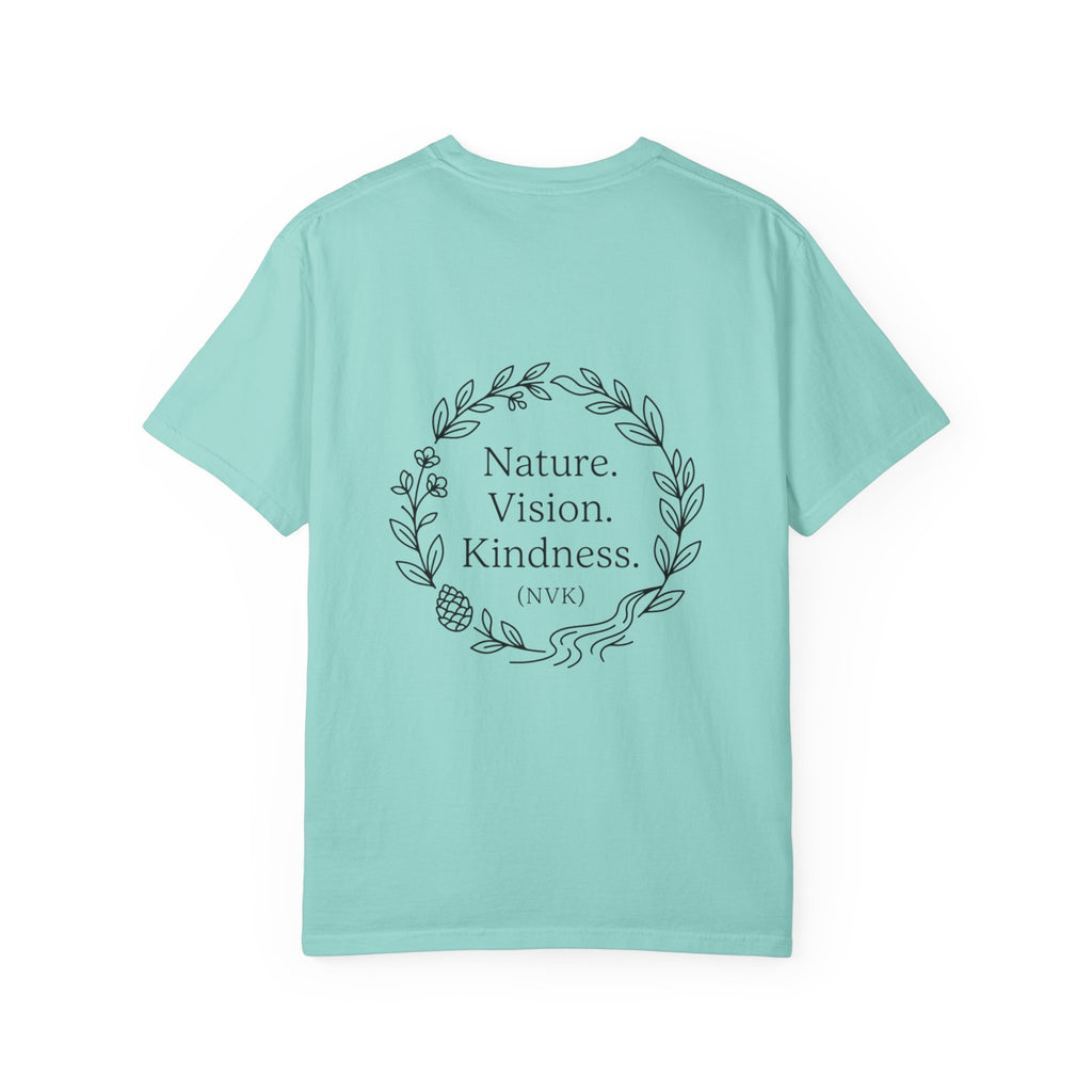 NVK NATURE VISION KINDNESS TEE™ — Floral Wreath Graphic