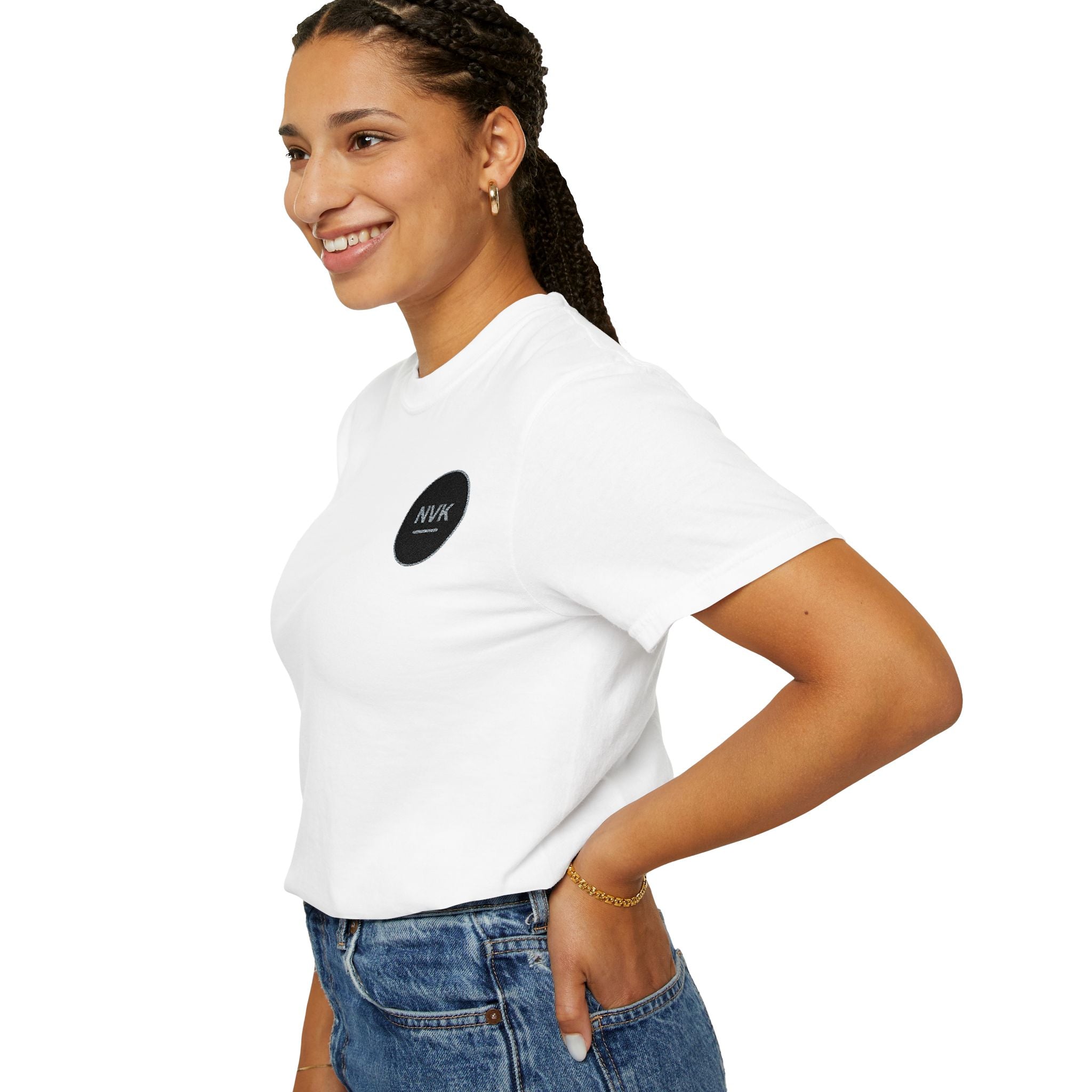 NVK MINIMAL LOGO TEE™ — Heavyweight Garment-Dyed Essential