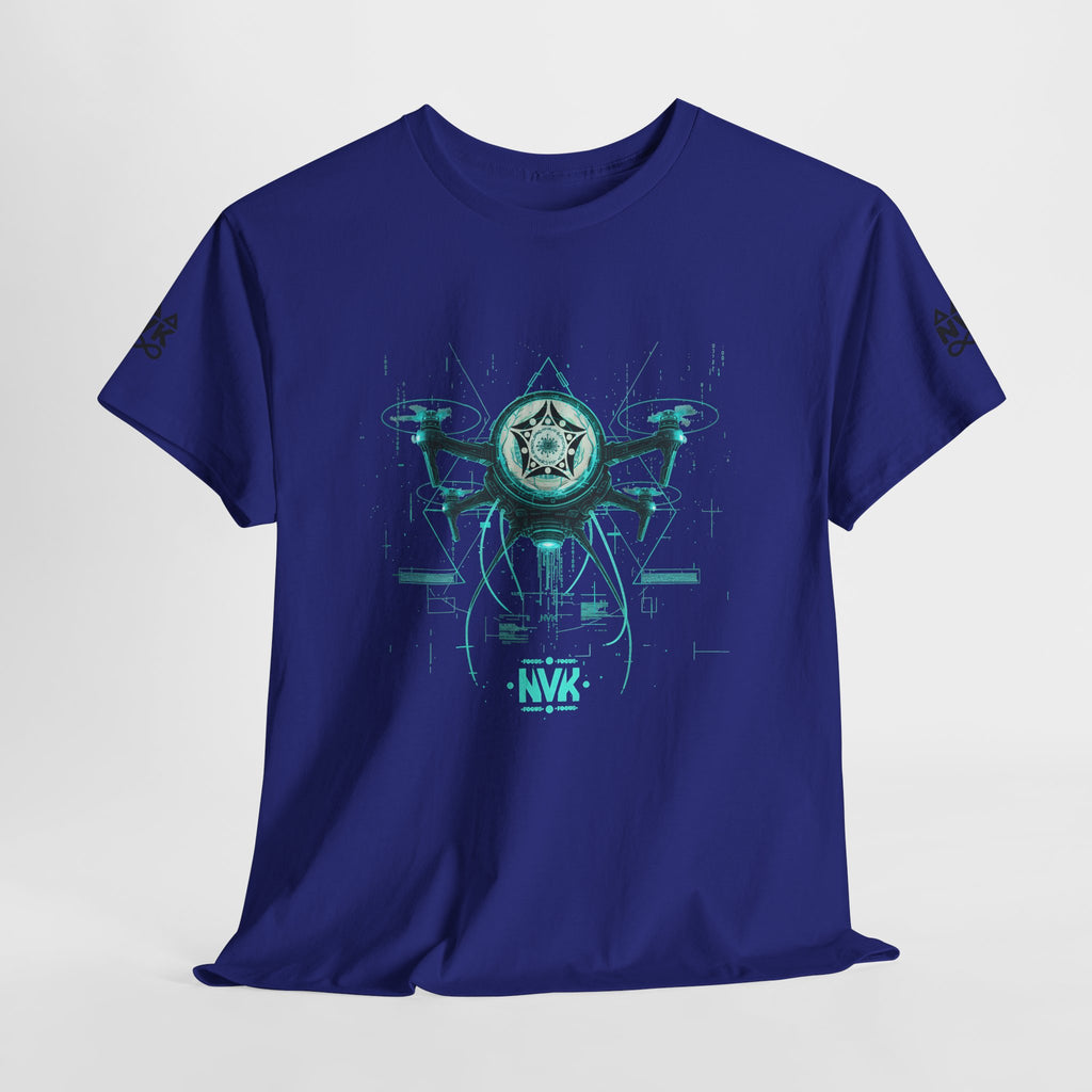 NVK ALIEN DRONE EMBLEM TEE™ — Futuristic Tech Graphic