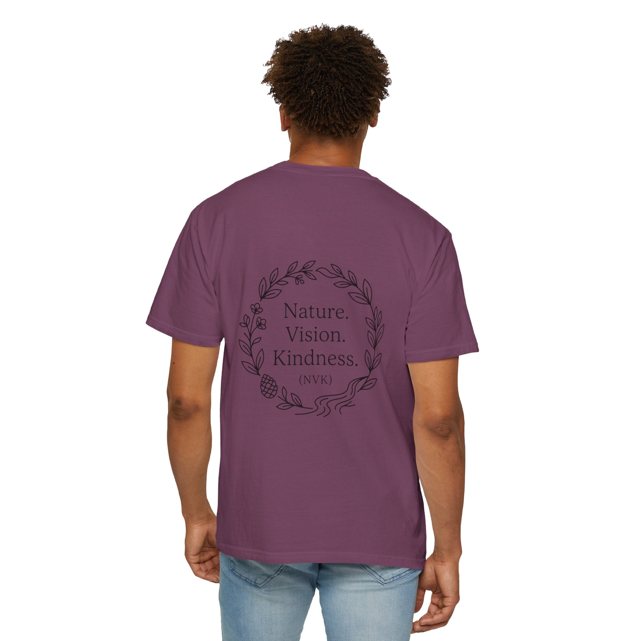 NVK NATURE VISION KINDNESS TEE™ — Floral Wreath Graphic