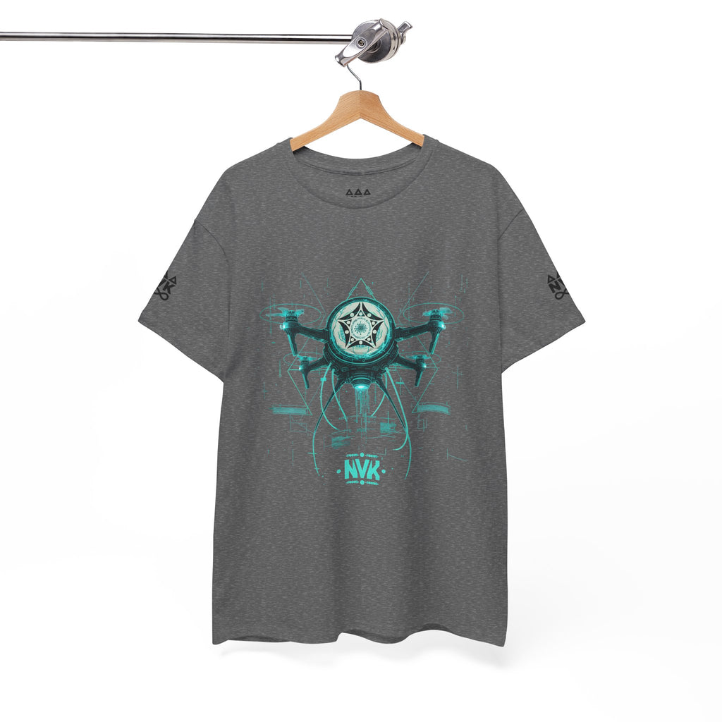NVK ALIEN DRONE EMBLEM TEE™ — Futuristic Tech Graphic