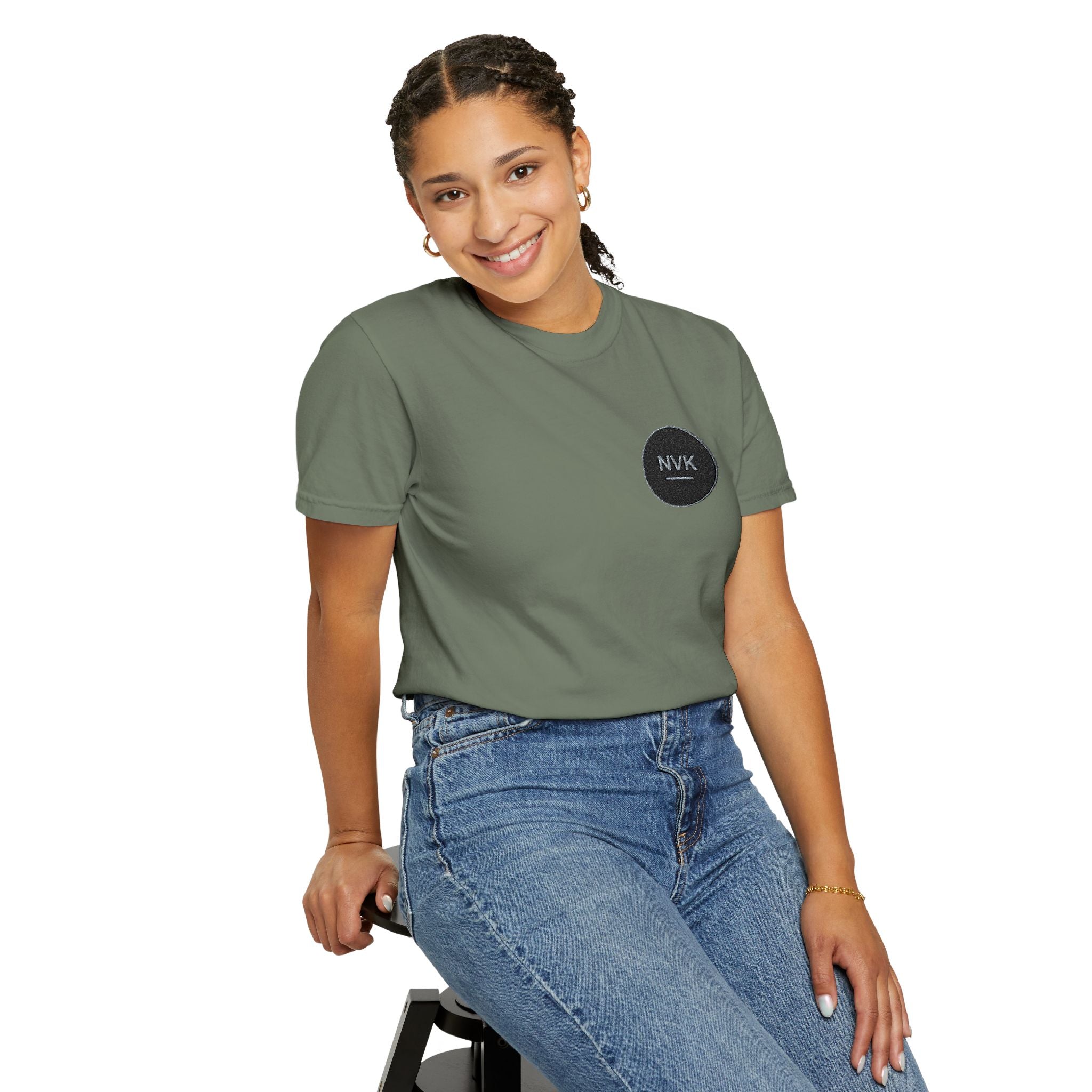 NVK MINIMAL LOGO TEE™ — Heavyweight Garment-Dyed Essential