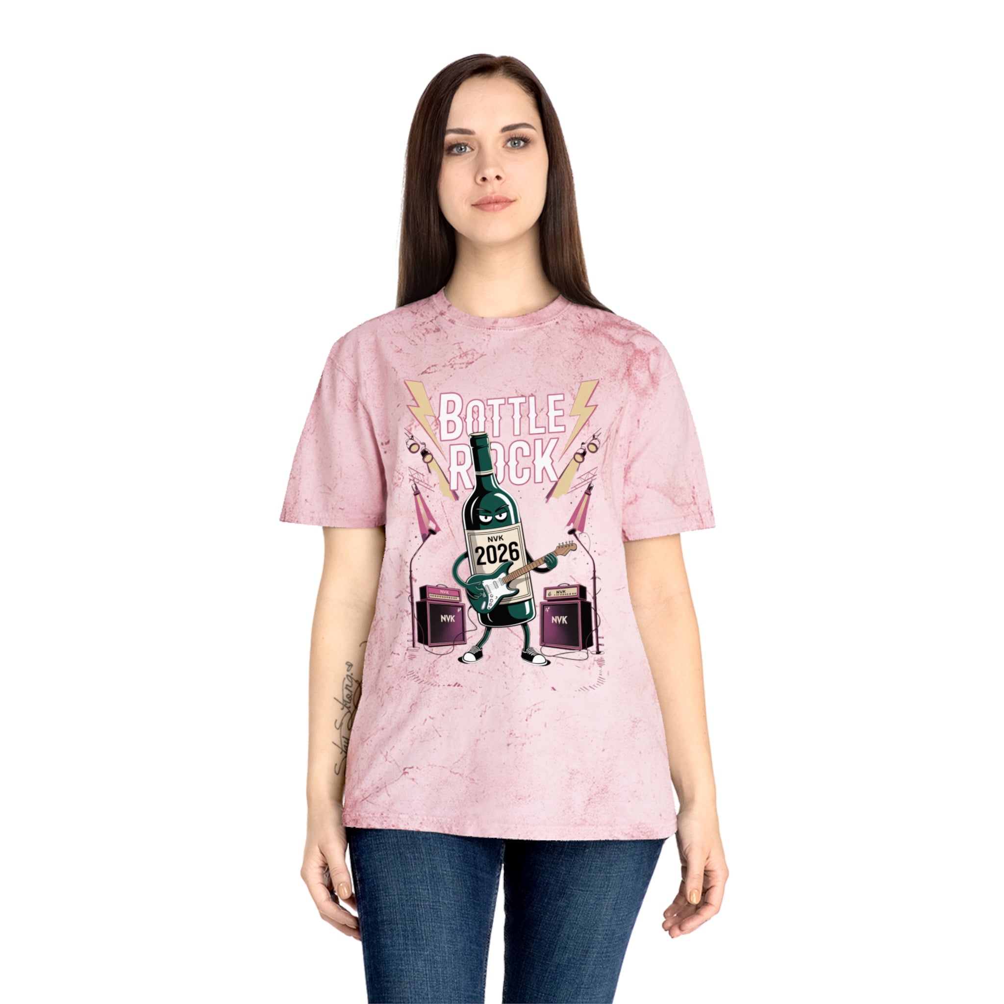 NVK BOTTLE ROCK TEE™ — Vintage Tie-Dye Graphic