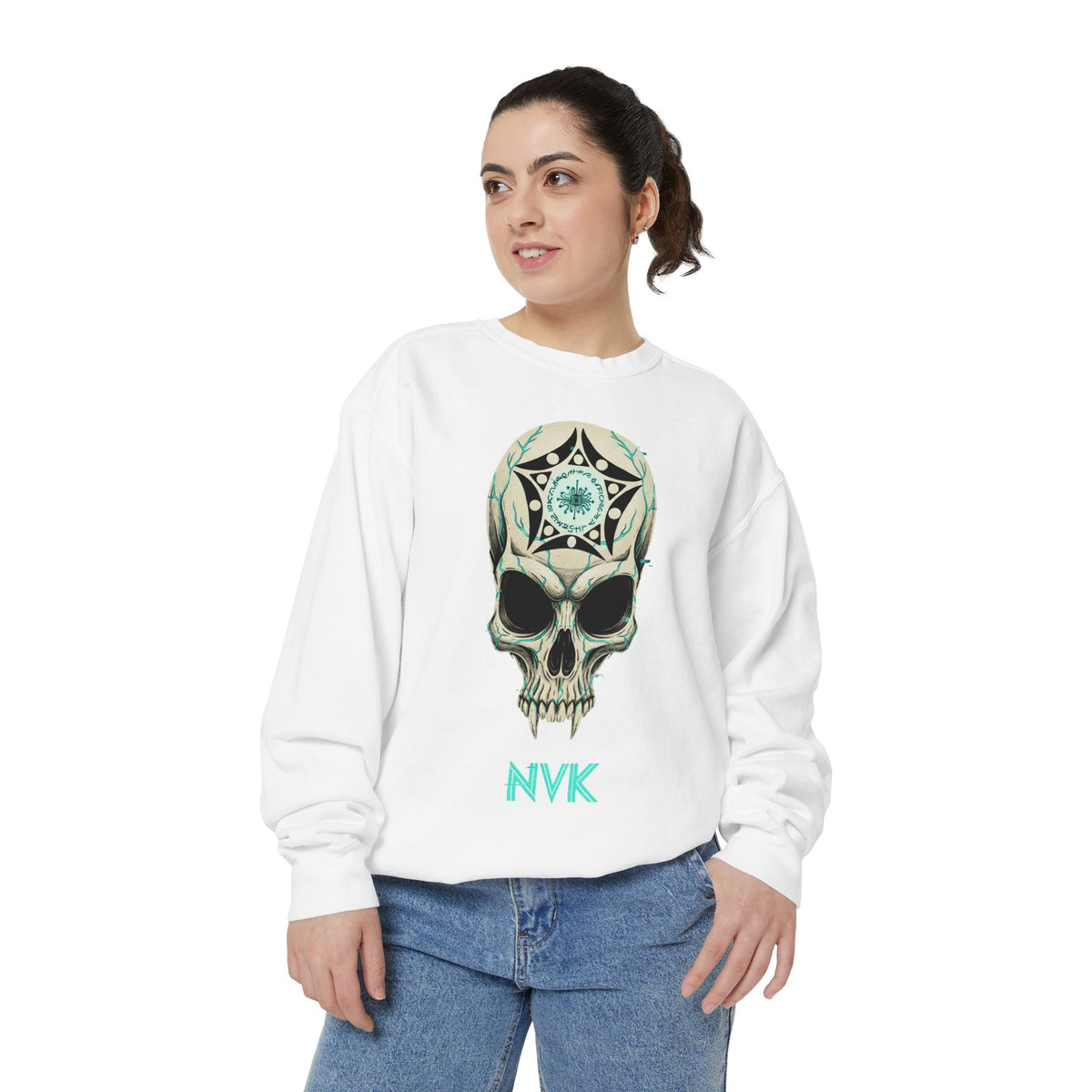 NVK BUGA SPHERE SKULL SWEATSHIRT™ — Graphic Crewneck