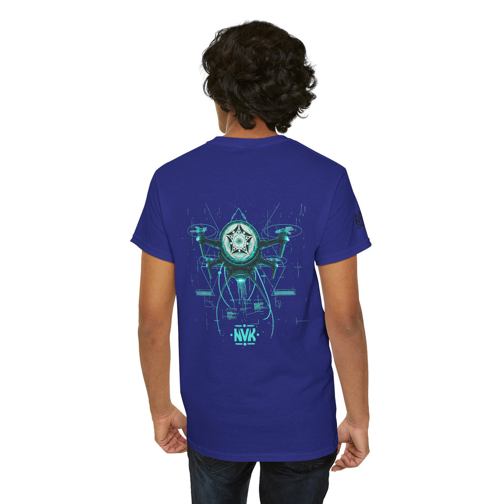 NVK ALIEN DRONE EMBLEM TEE™ — Futuristic Tech Graphic