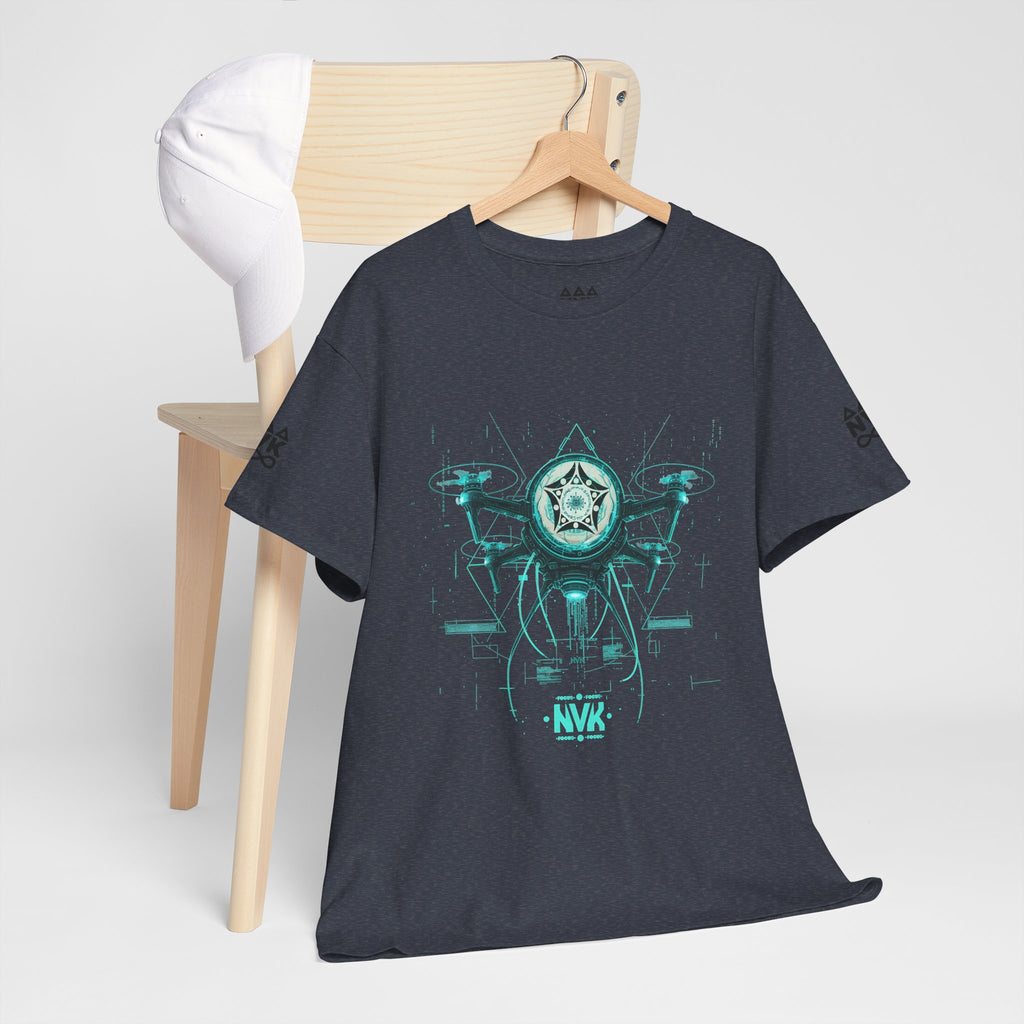 NVK ALIEN DRONE EMBLEM TEE™ — Futuristic Tech Graphic