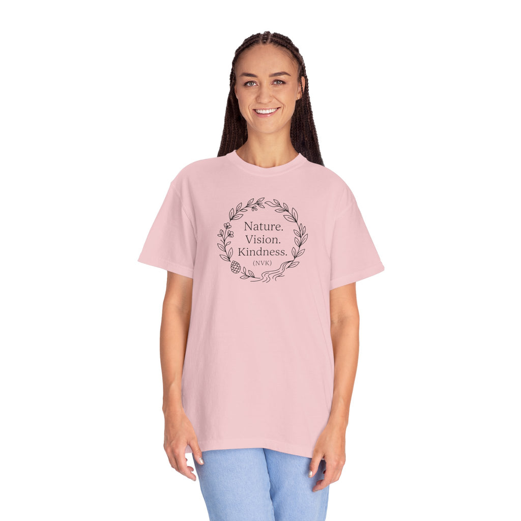 NVK NATURE VISION KINDNESS TEE™ — Floral Wreath Graphic
