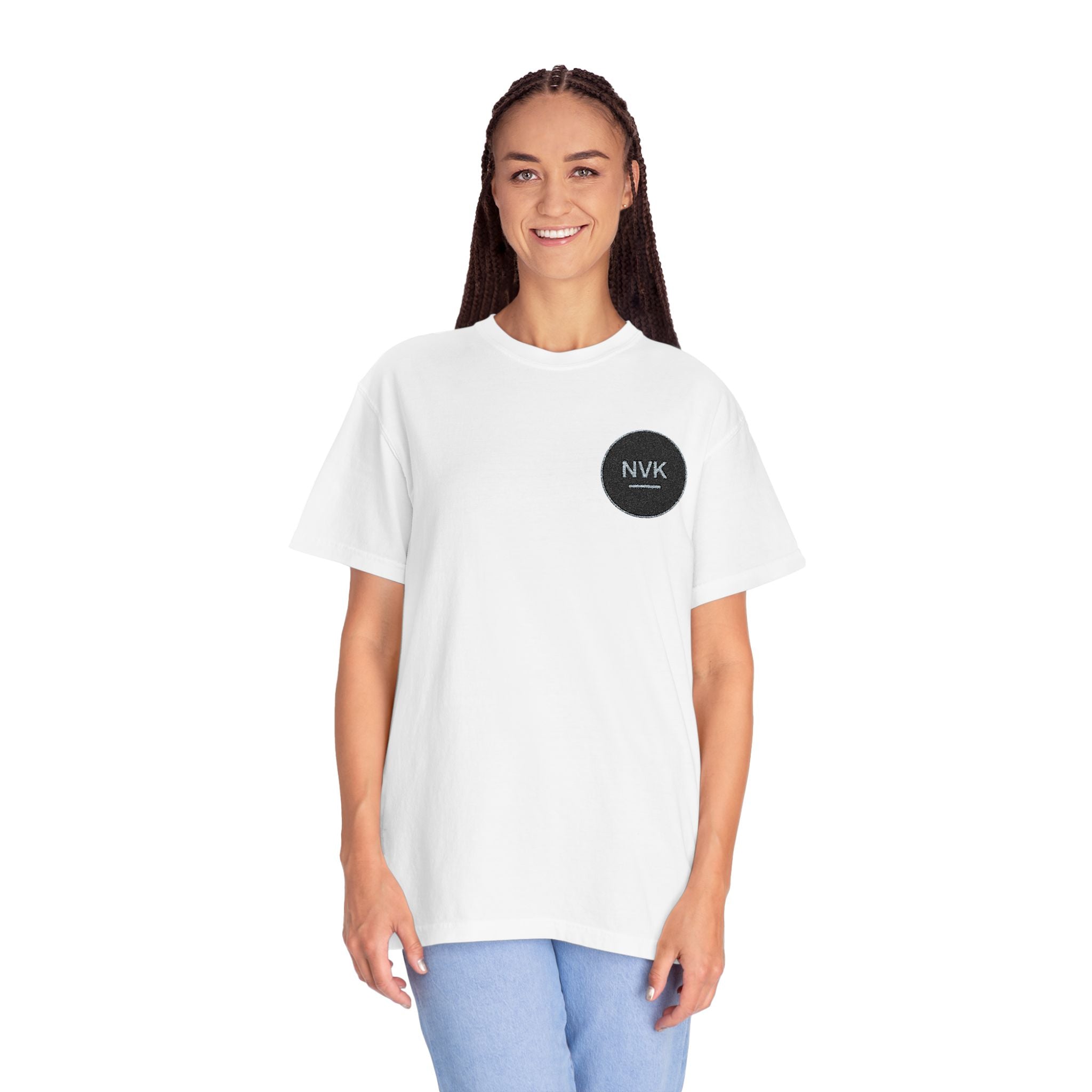 NVK MINIMAL LOGO TEE™ — Heavyweight Garment-Dyed Essential