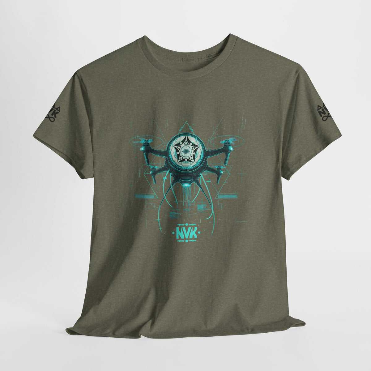 NVK ALIEN DRONE EMBLEM TEE™ — Futuristic Tech Graphic