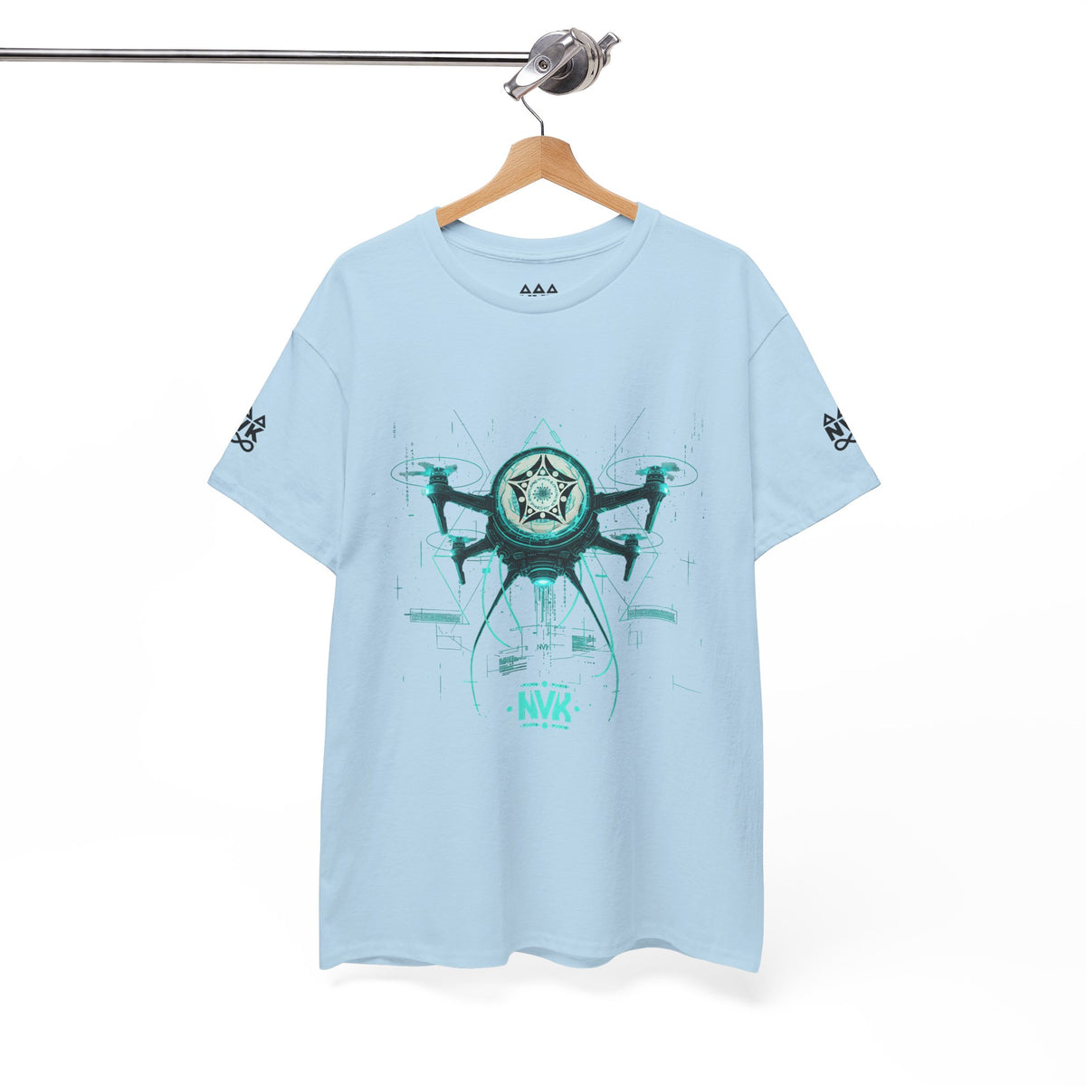 NVK ALIEN DRONE EMBLEM TEE™ — Futuristic Tech Graphic