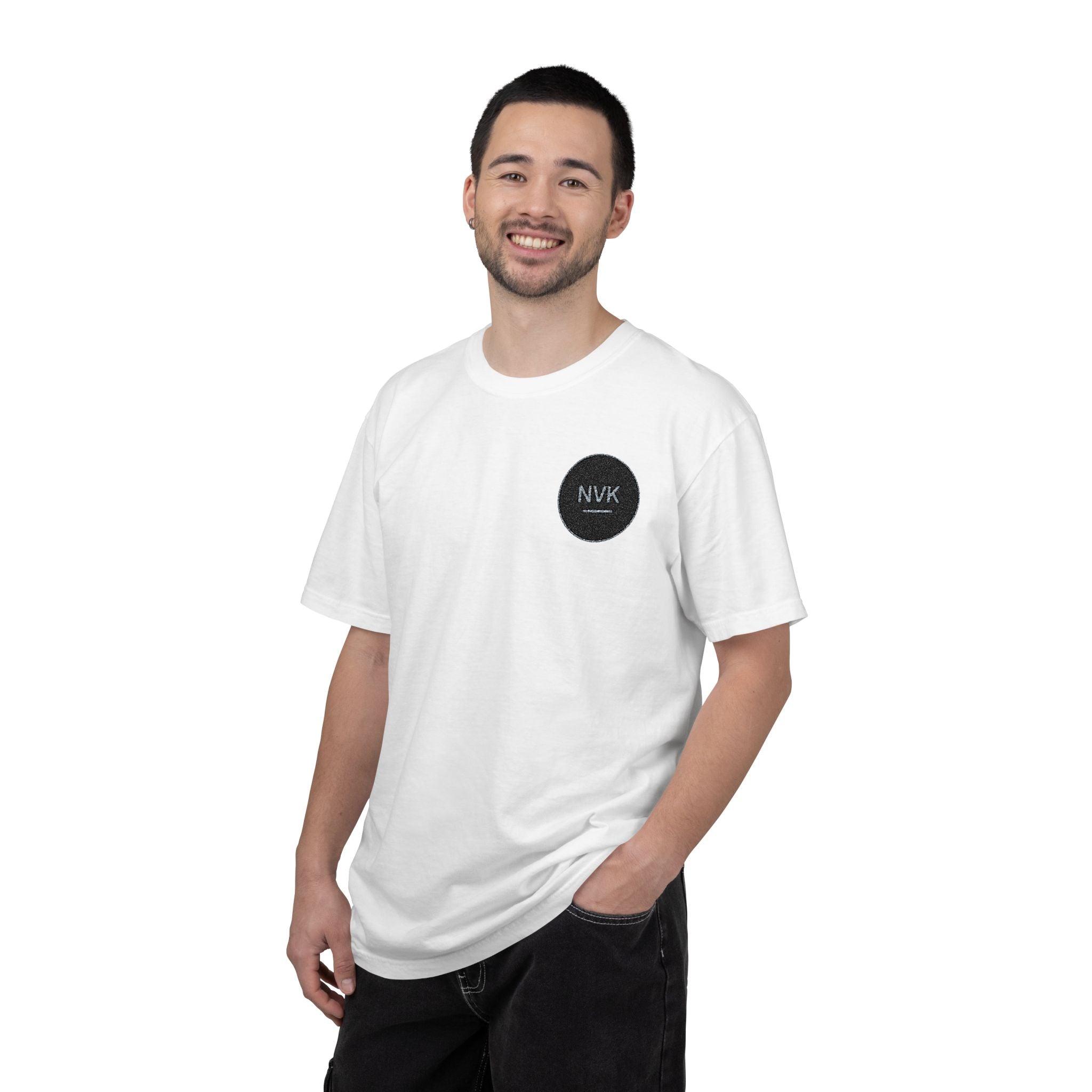 NVK MINIMAL LOGO TEE™ — Heavyweight Garment-Dyed Essential