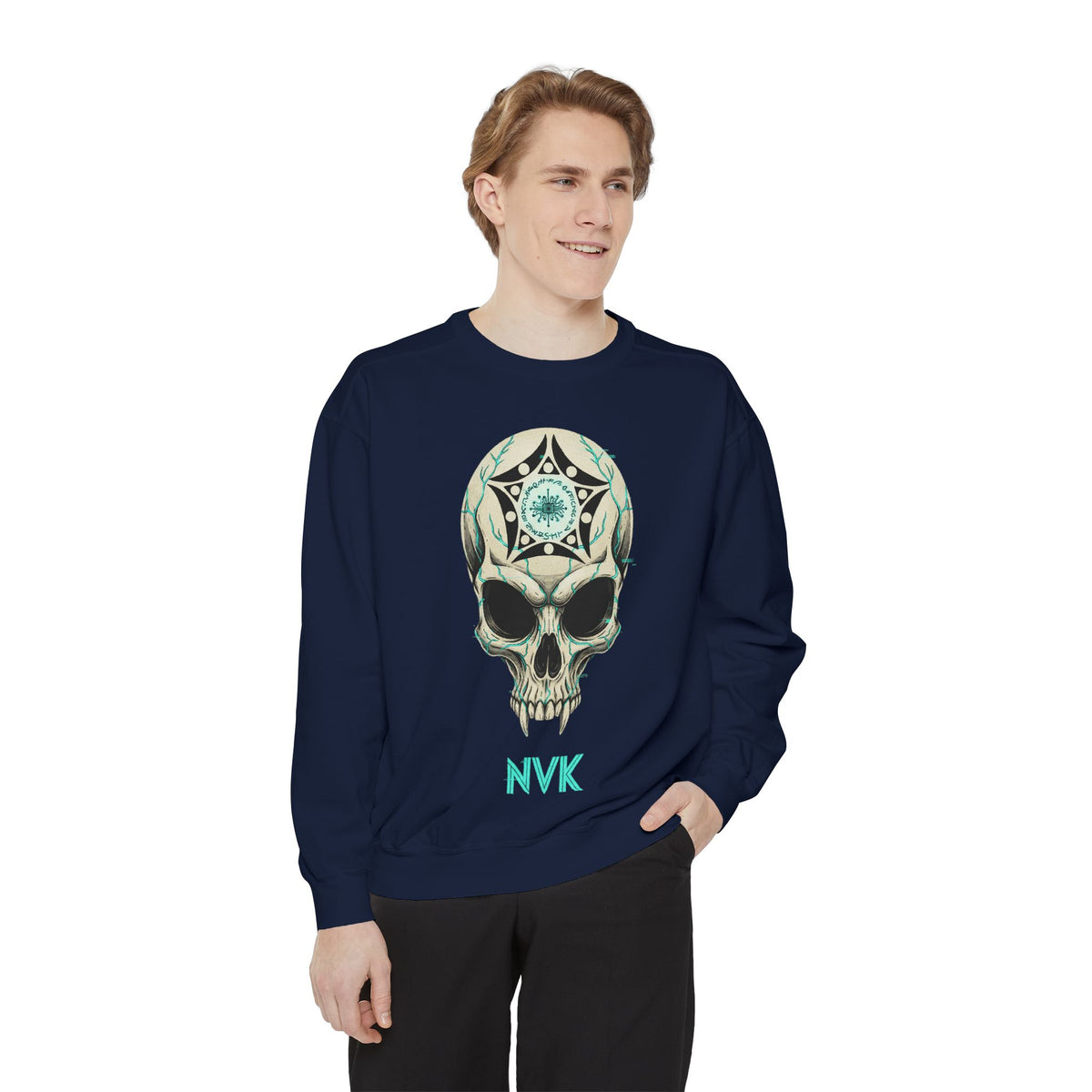 NVK BUGA SPHERE SKULL SWEATSHIRT™ — Graphic Crewneck