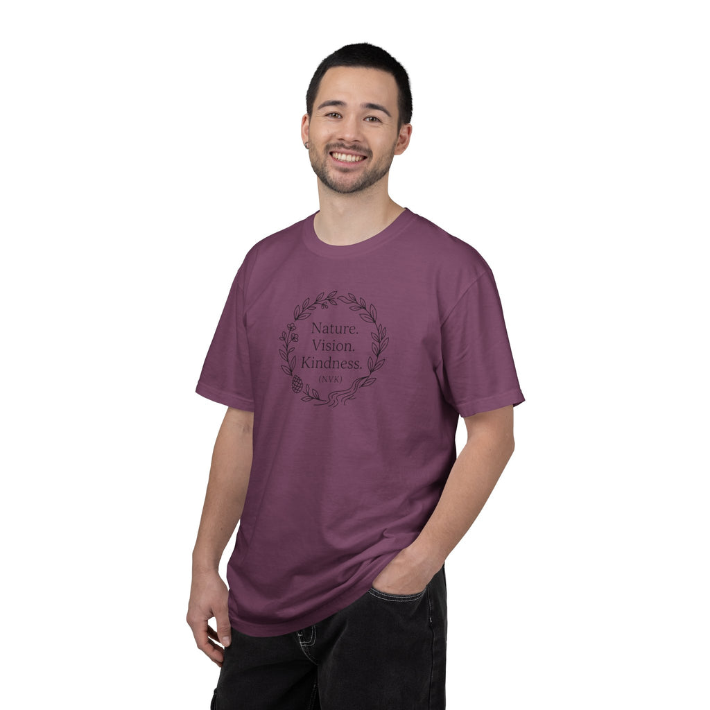 NVK NATURE VISION KINDNESS TEE™ — Floral Wreath Graphic