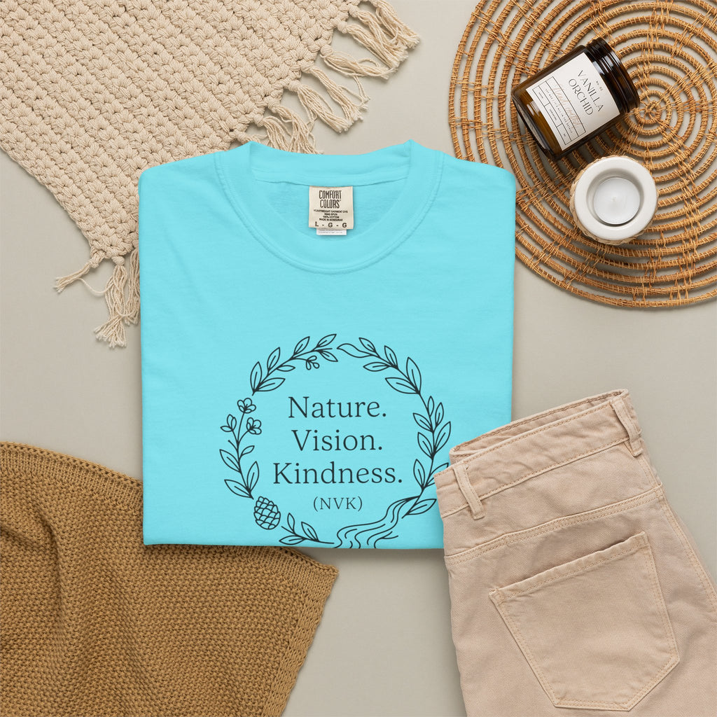 NVK NATURE VISION KINDNESS TEE™ — Floral Wreath Graphic