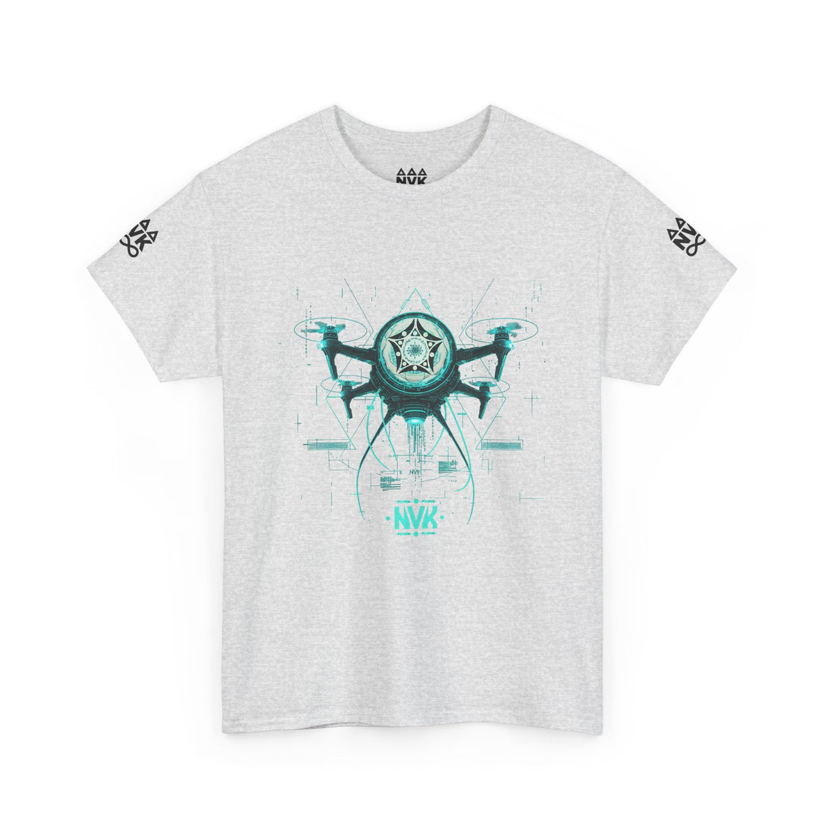 NVK ALIEN DRONE EMBLEM TEE™ — Futuristic Tech Graphic