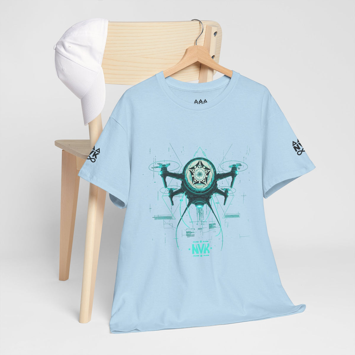 NVK ALIEN DRONE EMBLEM TEE™ — Futuristic Tech Graphic