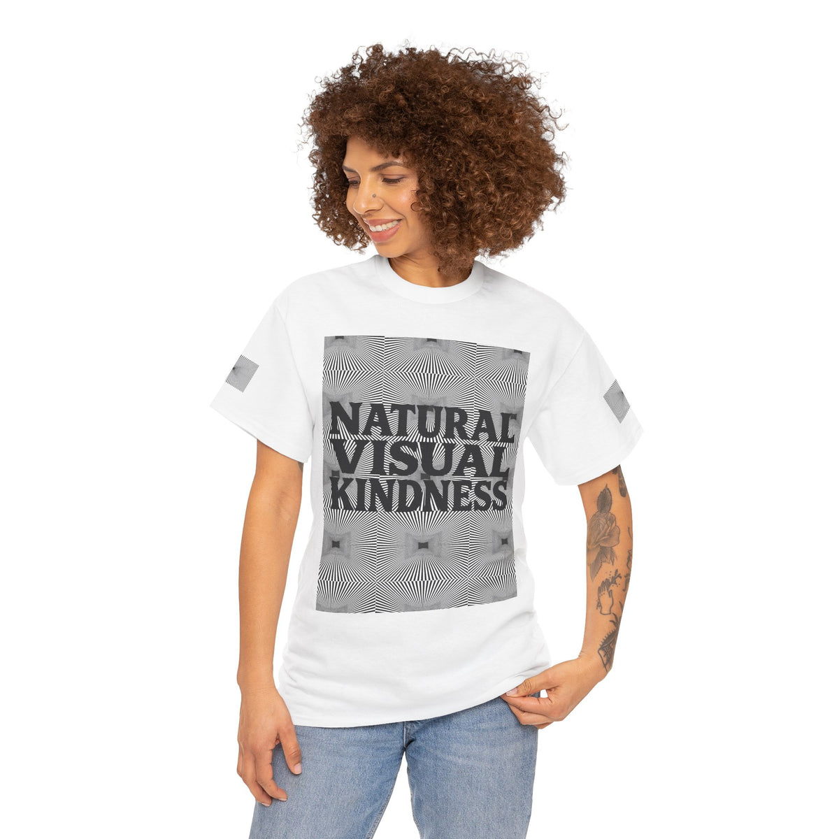 NVK NATURAL VISUAL KINDNESS TEE™ — Optical Art Graphic