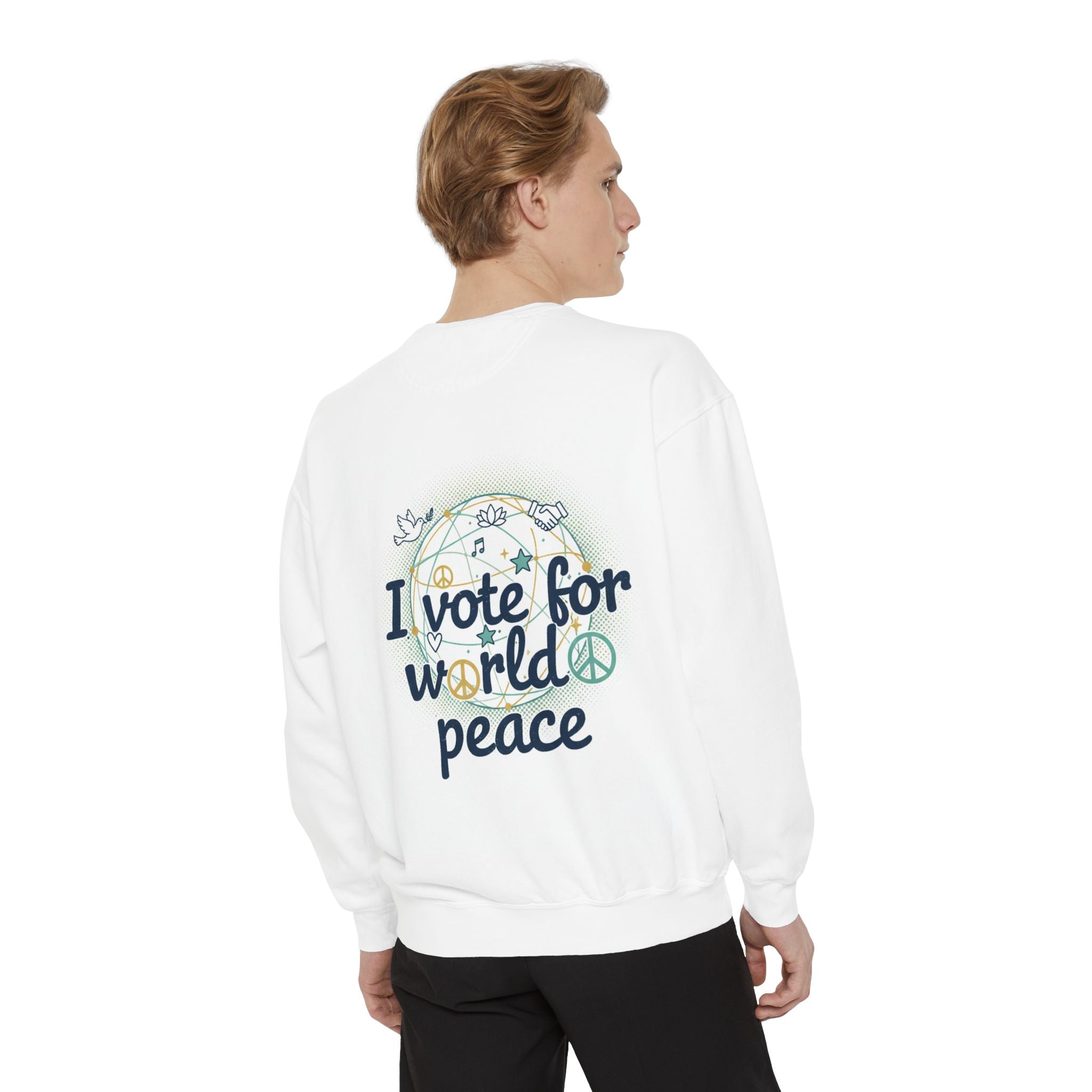 NVK WORLD PEACE SWEATSHIRT™ — Embroidered Unisex Crewneck