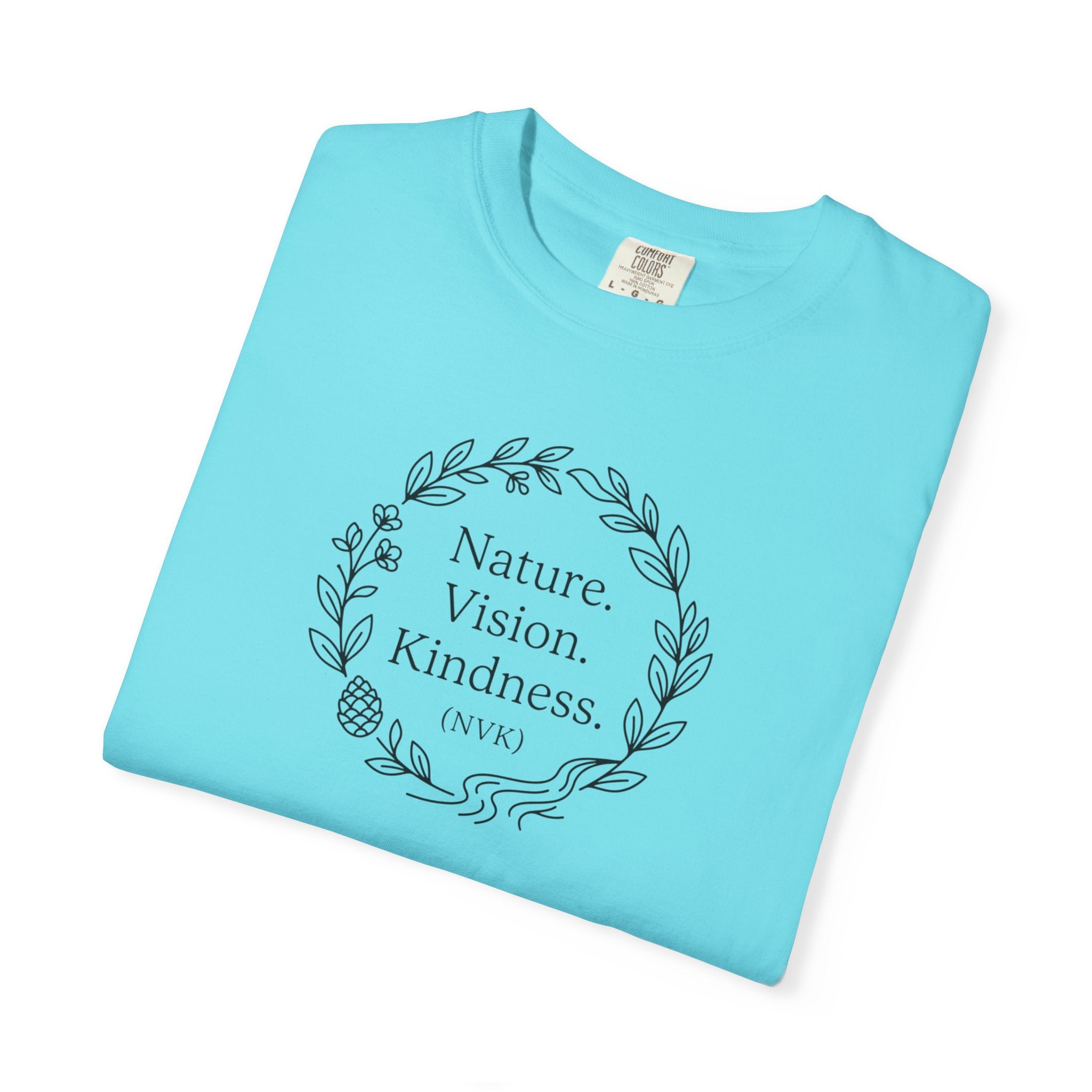 NVK NATURE VISION KINDNESS TEE™ — Floral Wreath Graphic